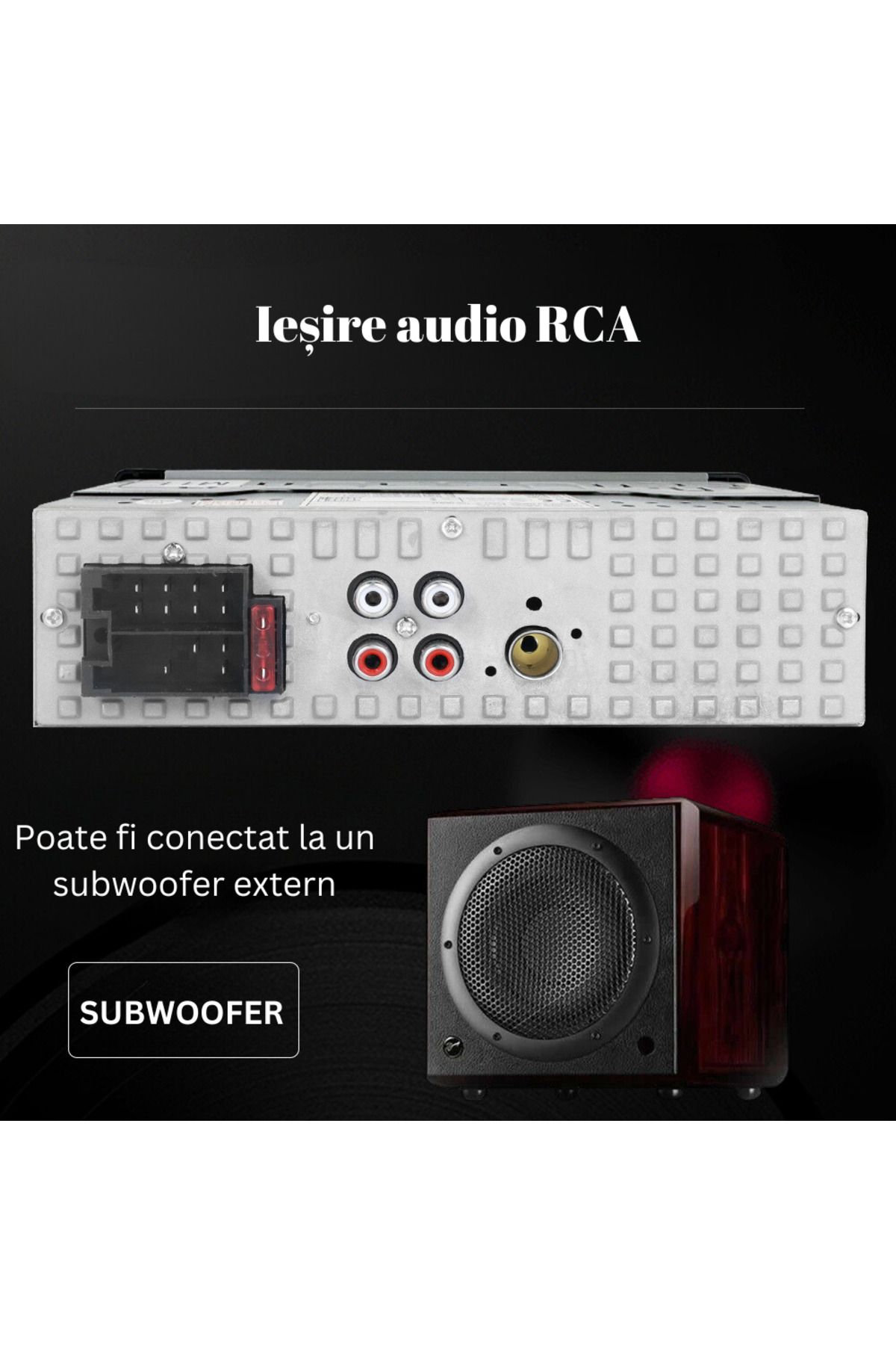 MaxTech-Radio mp3 Player, Car Cassette Player with Remote Control 1 Din, Bluetooth Functions, CardSD, 2x USB, Auxiliary 6