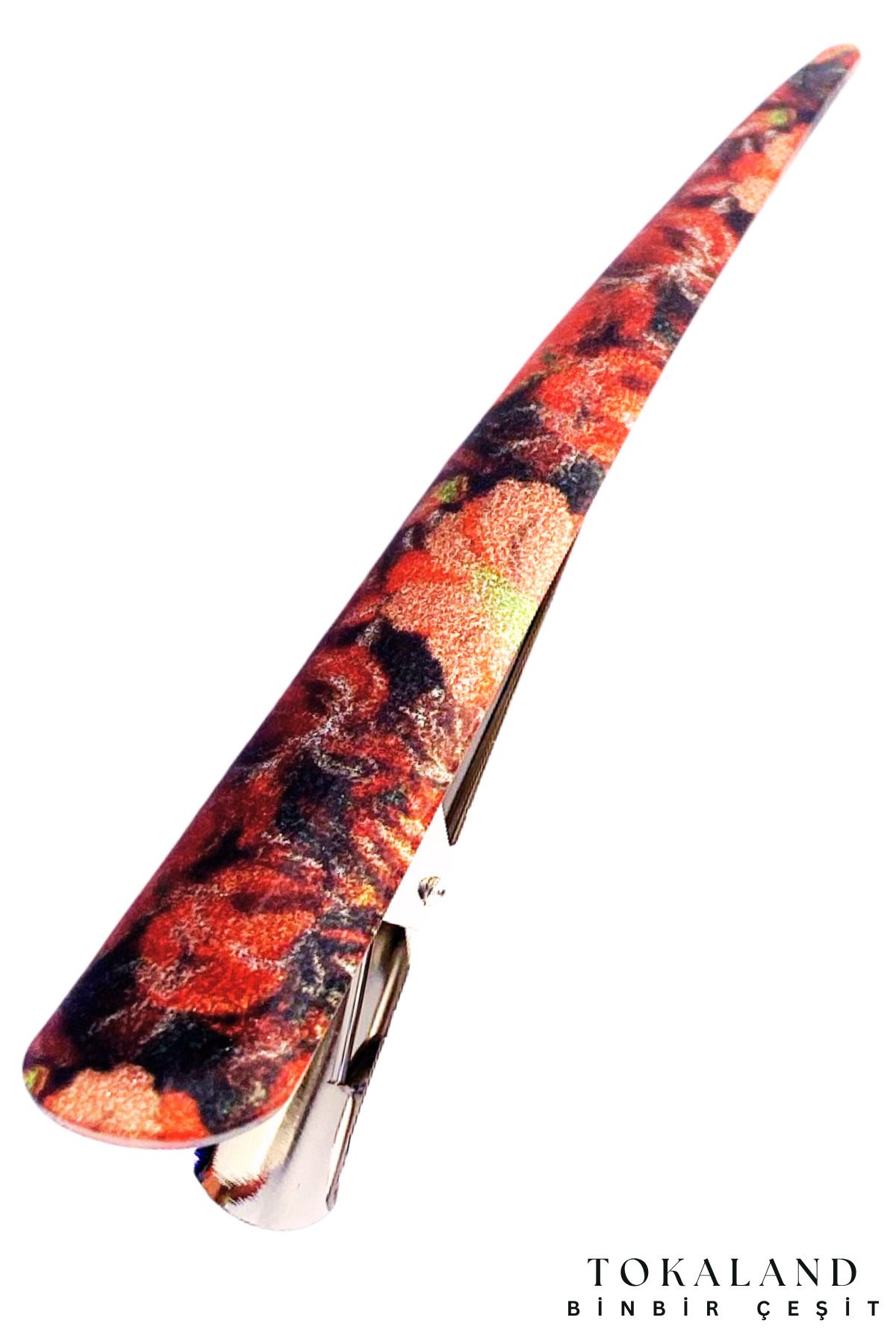 TOKALAND Pens Model Toka - Saç Topuz Yapma Tokası - Büyük Boy Pens Toka - Metal Pens Saç Toka - Timsah Toka