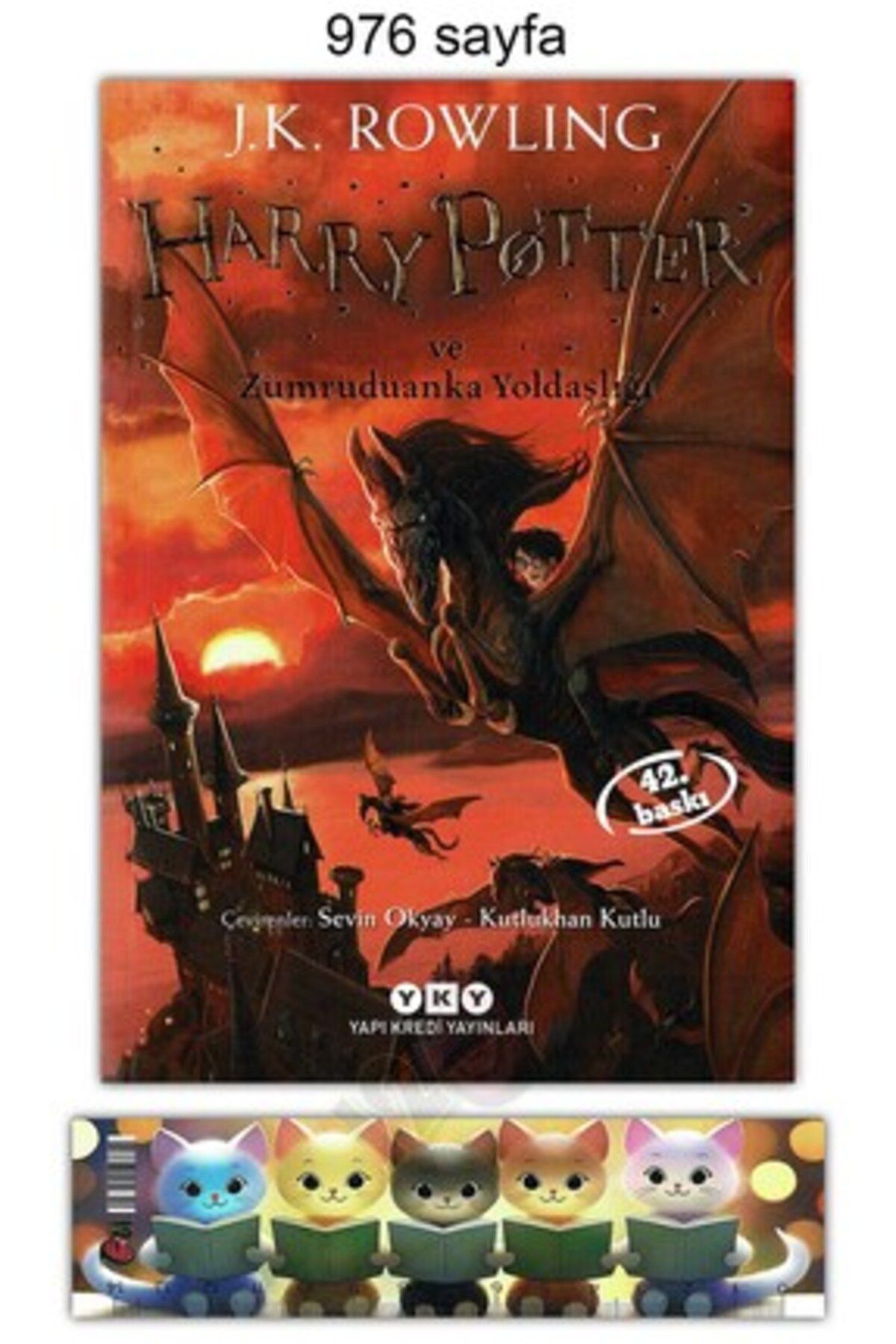 Yapı Kredi Yayınları Harry Potter ve Zümrüdüanka Yoldaşlığı (5) (Ayraç) (J.K. Rowling) + Okuma Sticker'ları