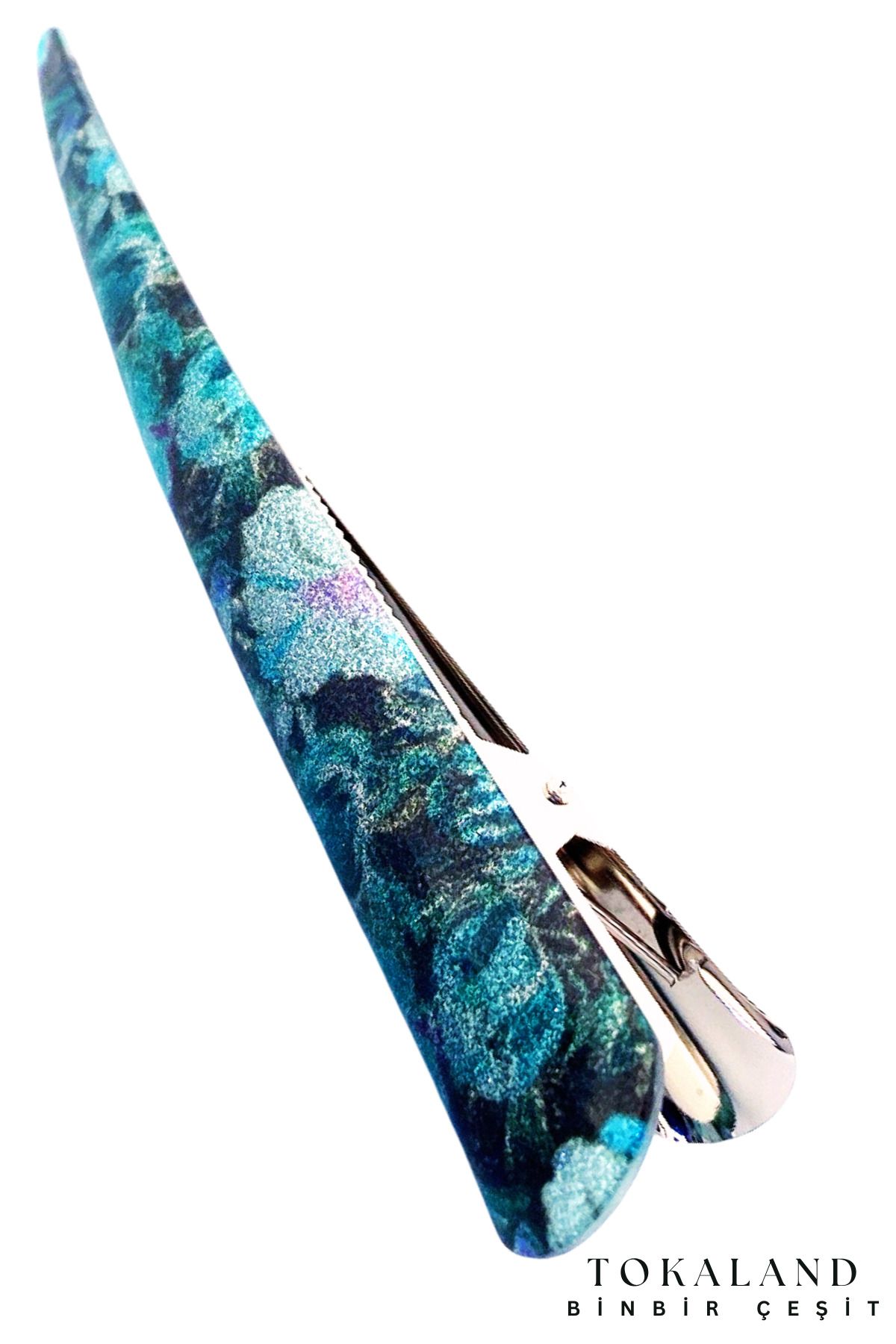 TOKALAND Pens Model Toka - Saç Topuz Yapma Tokası - Büyük Boy Pens Toka - Metal Pens Saç Toka - Timsah Toka