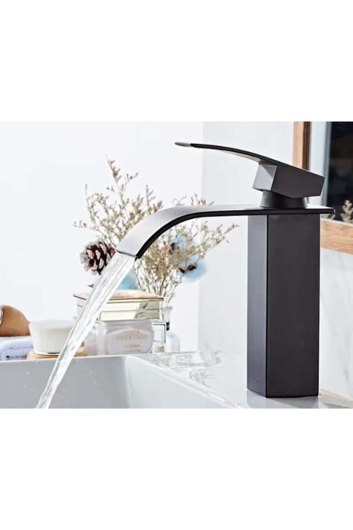 SMART GADGETS C&A-Baterie lavoar baie, tip cascadă, mâner unic, design minimalist, oțel inoxidabil, Rust and Co. 3
