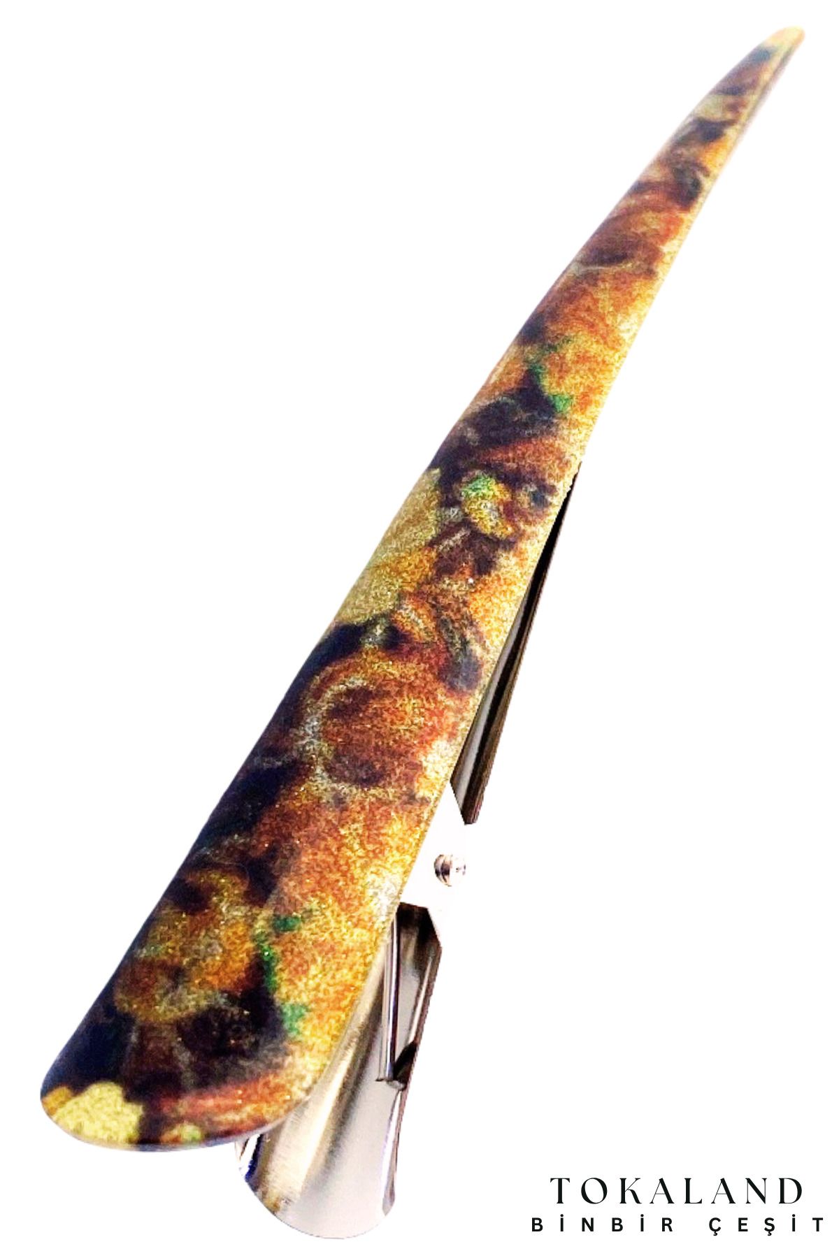TOKALAND Pens Model Toka - Saç Topuz Yapma Tokası - Büyük Boy Pens Toka - Metal Pens Saç Toka - Timsah Toka