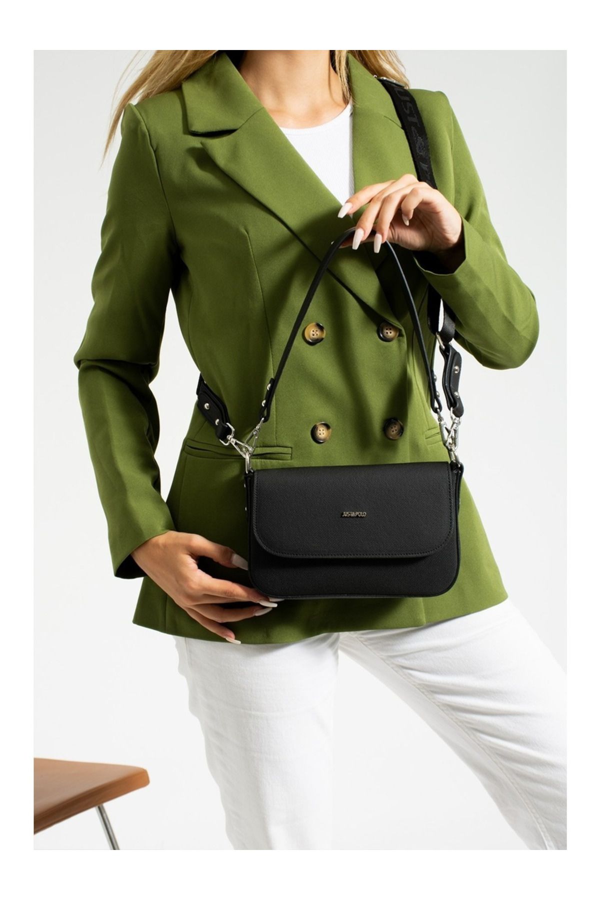 Just Polo Kadın Krem Camel El Ve Omuz Çantası 346005MH
