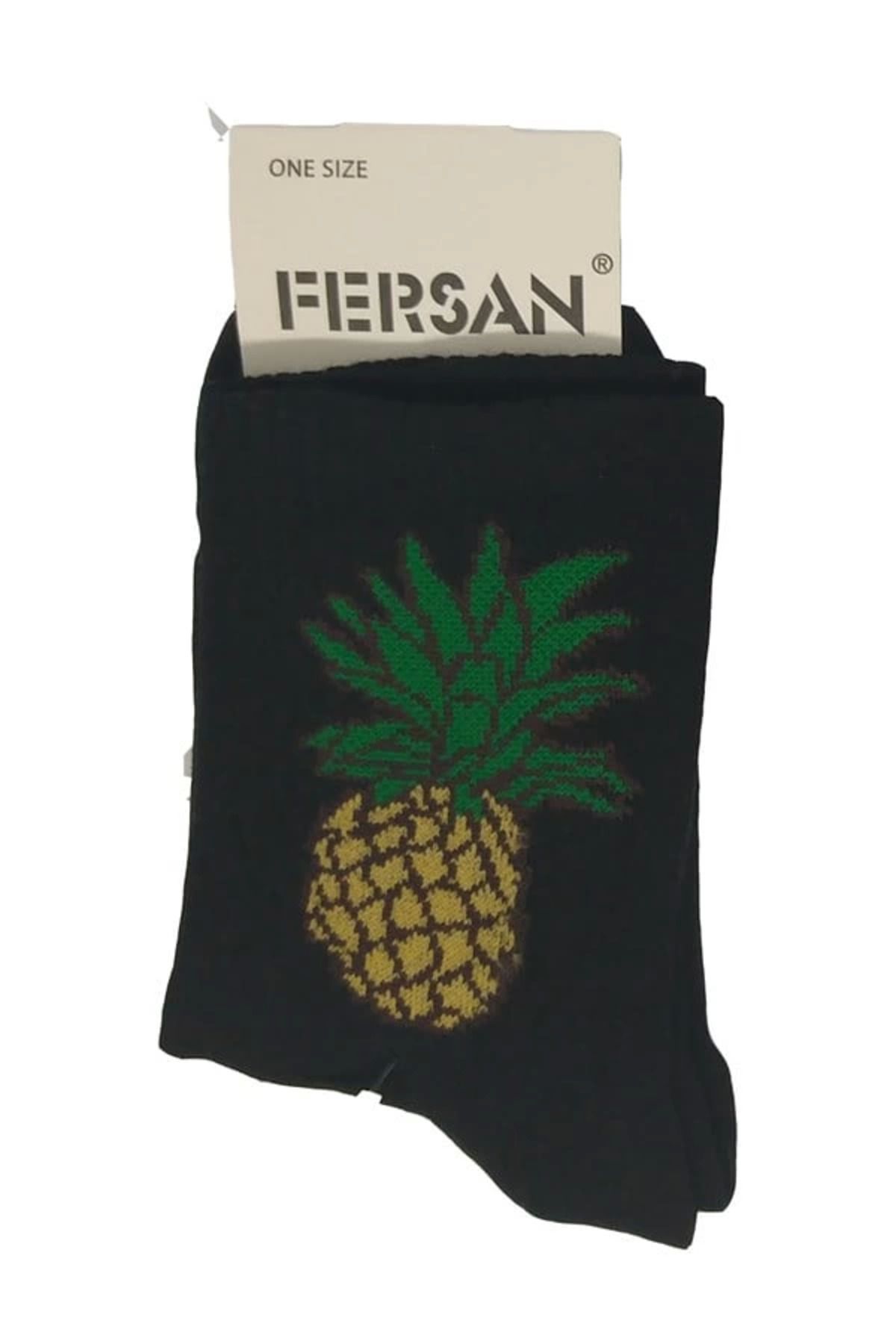 BYR Fırsat Byr Kolej Kız Ananas Desenli Çorap Yeni