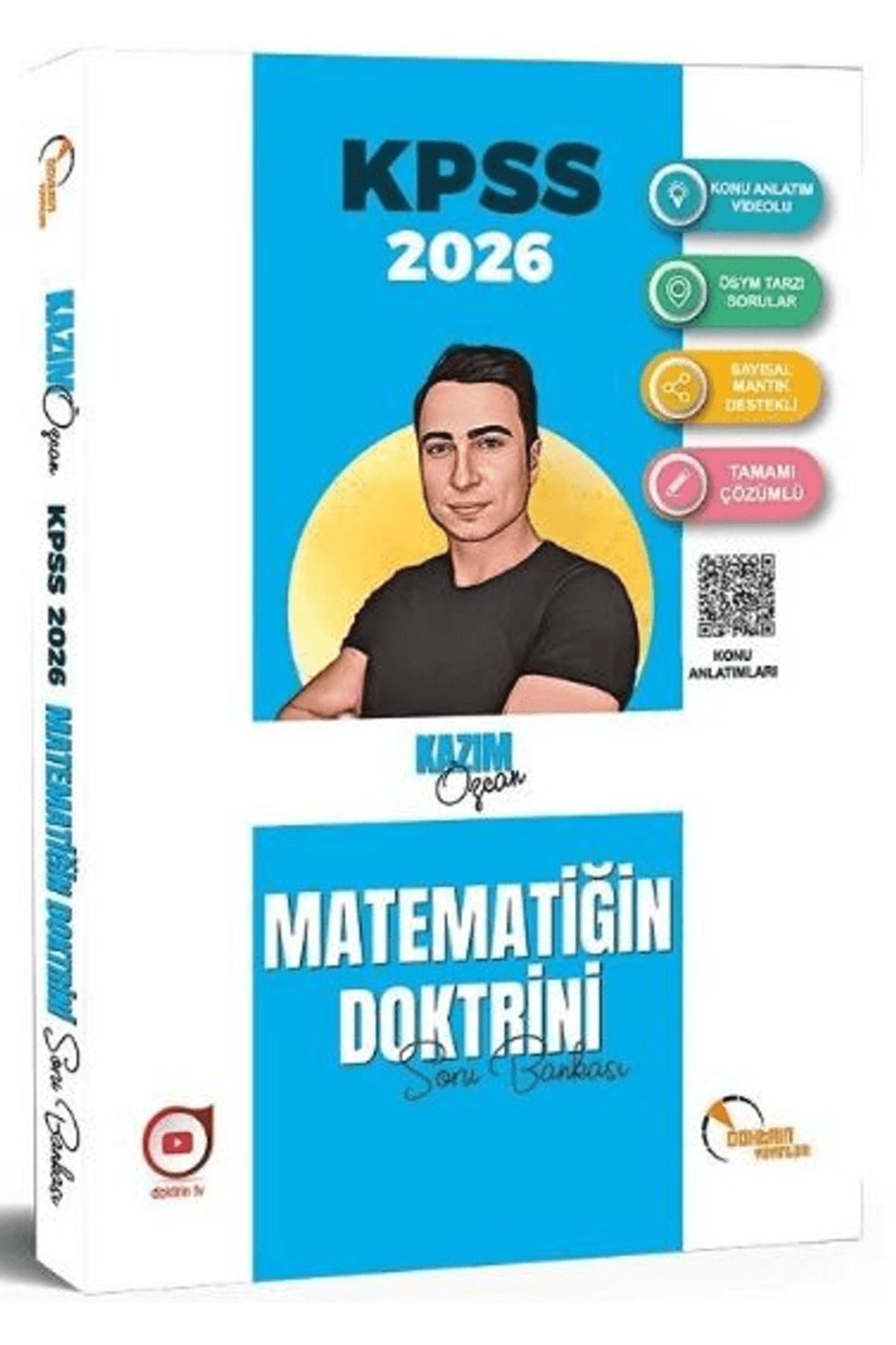 Doktrin Yayınları 2026 KPSS Matematik Doktrini Soru Bankası Çözümlü / Kazım Özcan / Doktrin Yayınları / 9786257465502