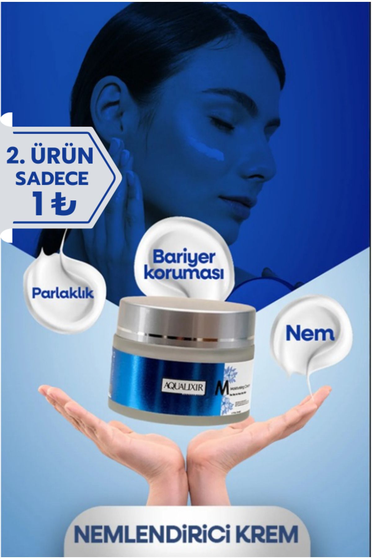 AQUALIXIR PROFESSIONAL Nemlendirici Krem 50 ml Yoğun Nem Ve Cilt Bariyeri Onarıcı