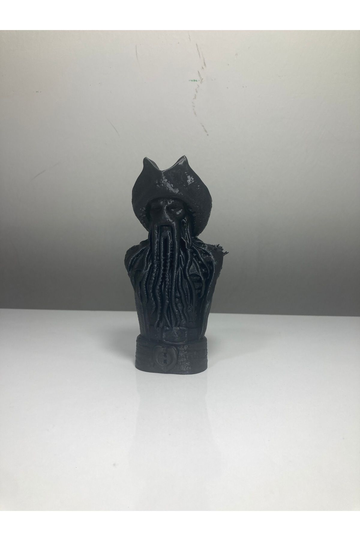 3D Davy Jones Büst Heykel - Siyah Dekoratif Figür / Karayip Korsanları