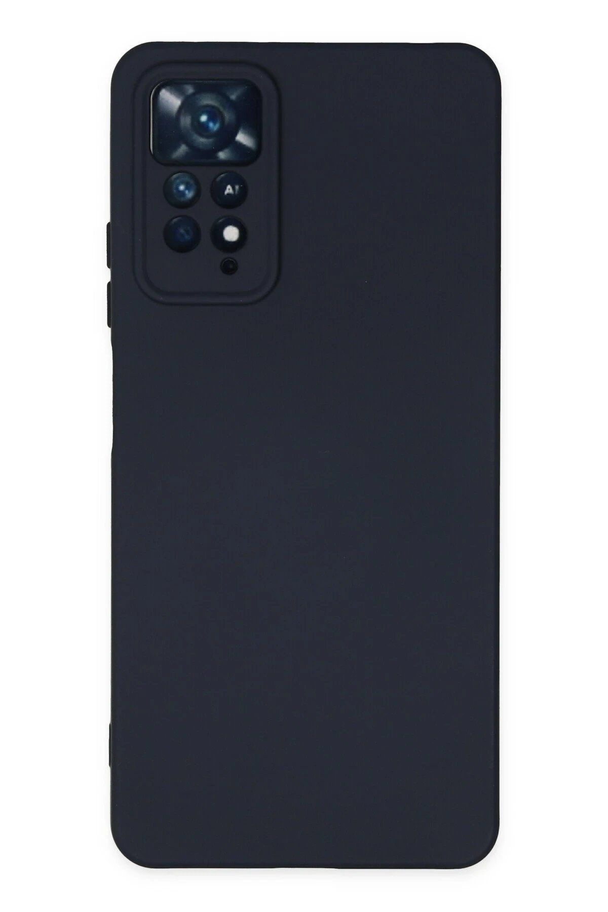 Toptan Bulurum Xiaomi Redmi Note 11 Pro Kılıf Nano içi Kadife Silikon - Lacivert