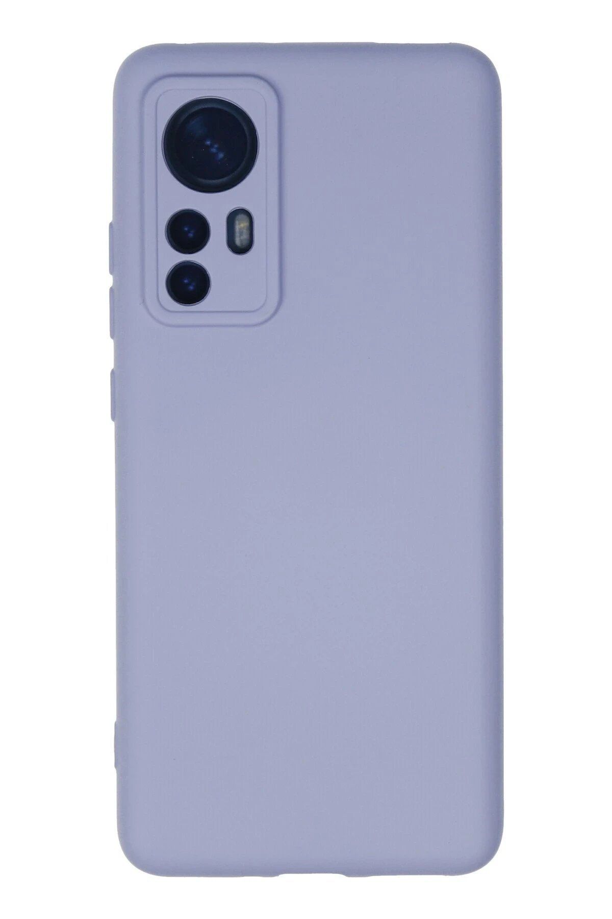 Toptan Bulurum Xiaomi Mi 12 Kılıf Nano içi Kadife Silikon - Lila