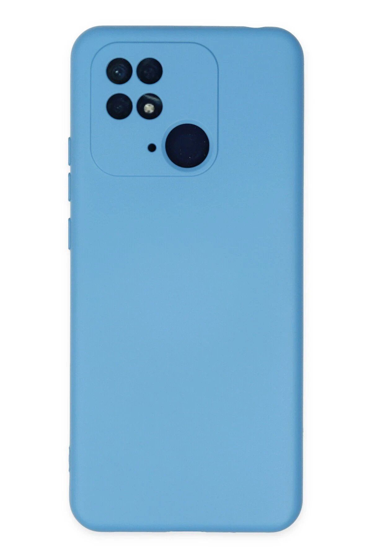 Toptan Bulurum Xiaomi Redmi 10C Kılıf Nano içi Kadife Silikon - Mavi