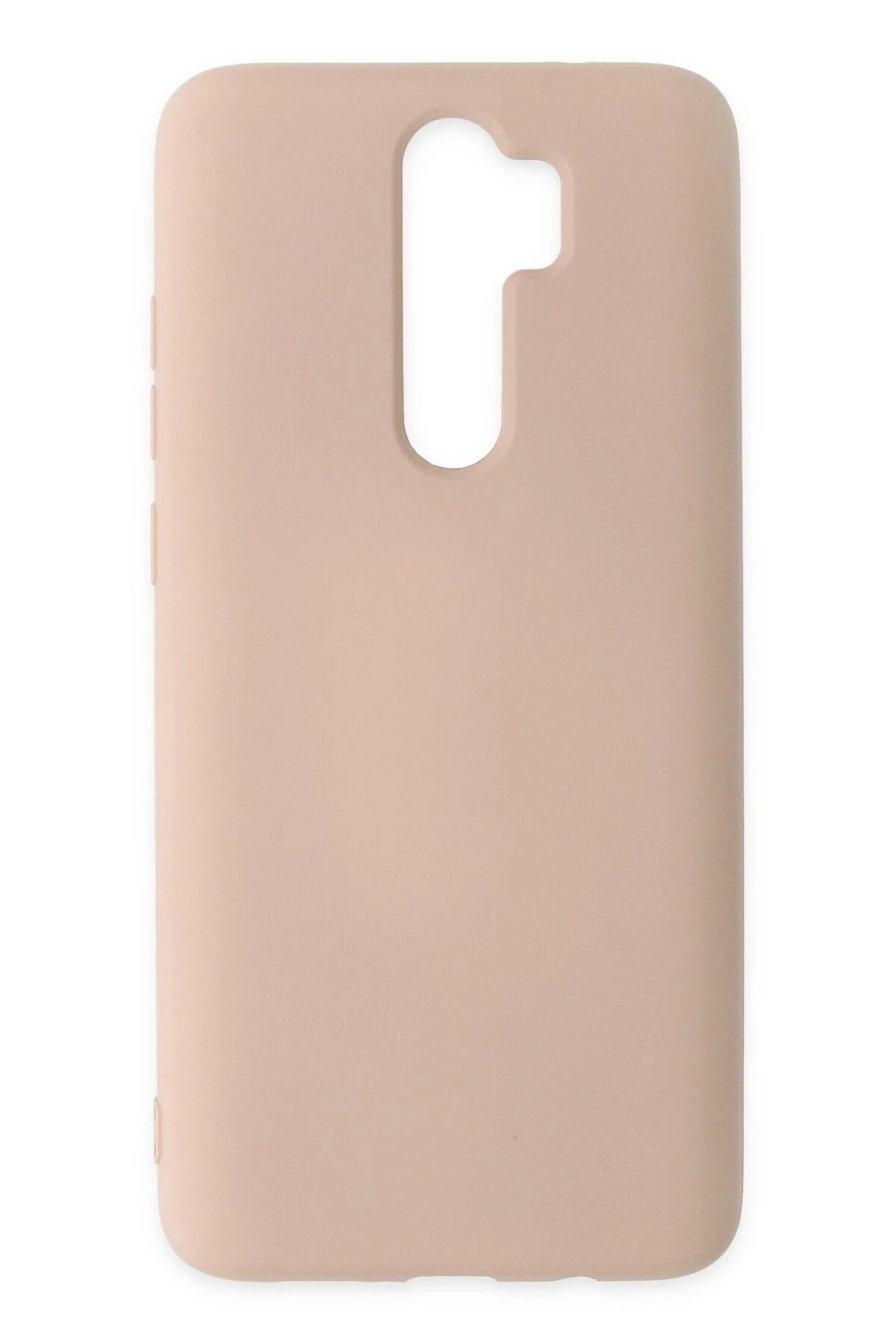Toptan Bulurum Xiaomi Redmi Note 8 Pro Kılıf Nano içi Kadife Silikon - Pudra