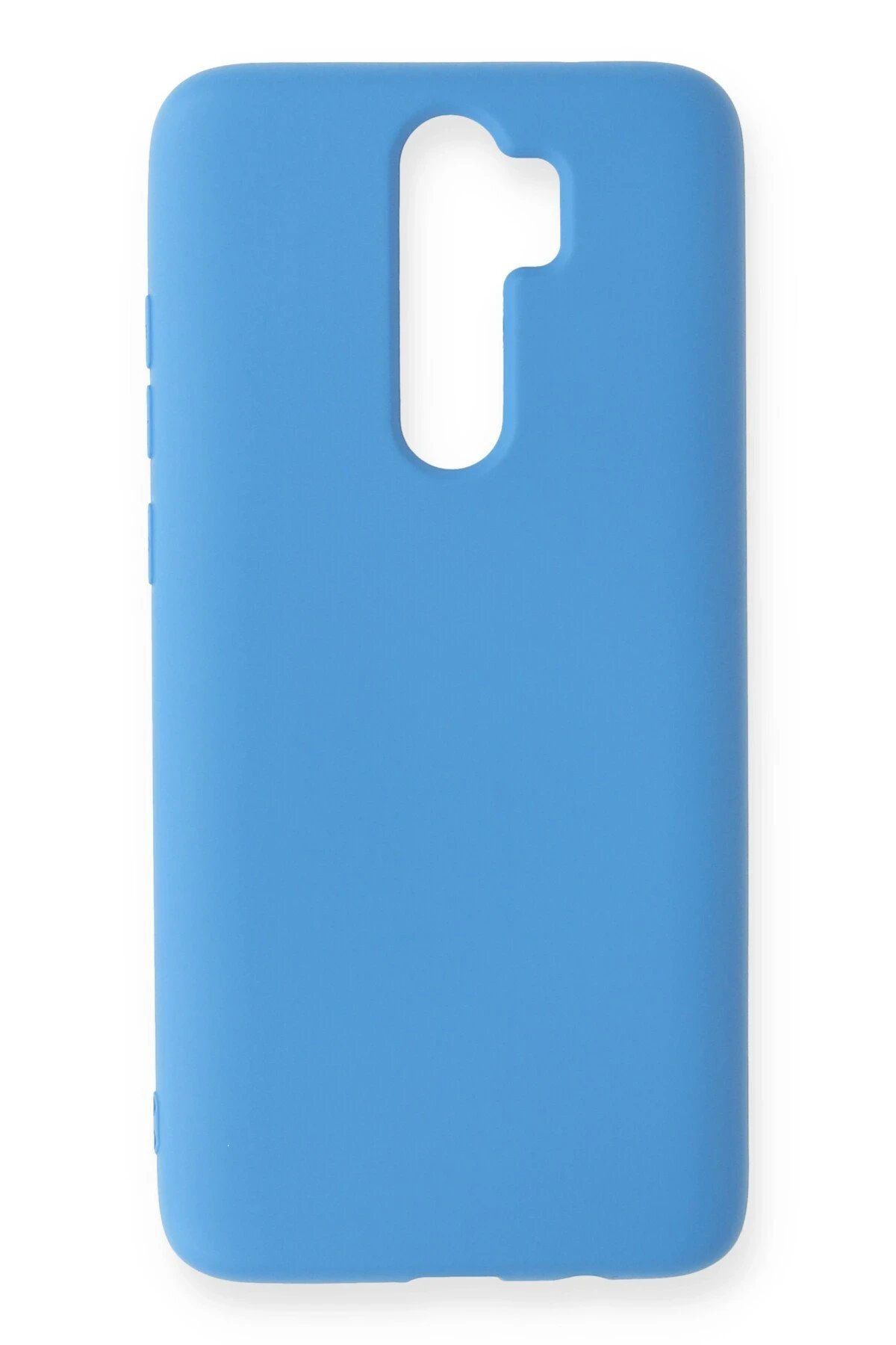 Toptan Bulurum Xiaomi Redmi Note 8 Pro Kılıf Nano içi Kadife Silikon - Mavi