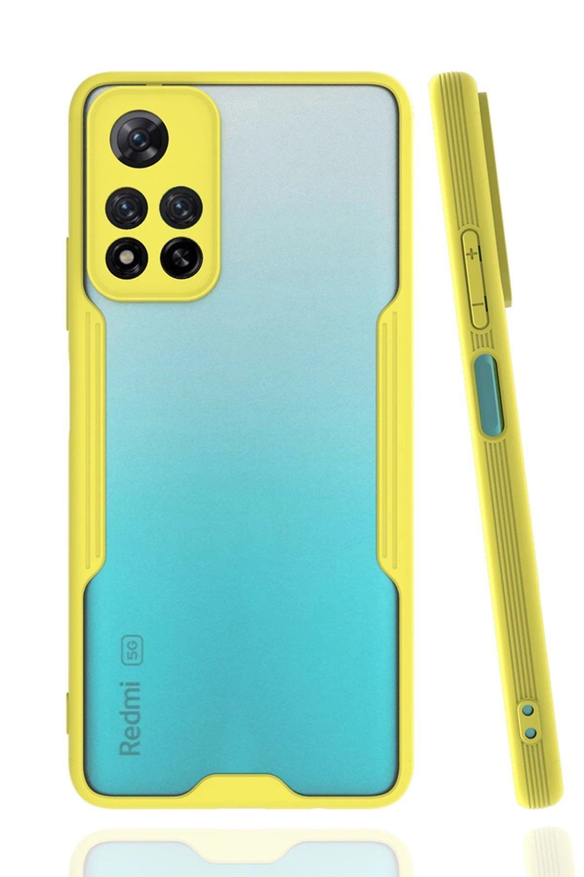 Toptan Bulurum Xiaomi Redmi Note 11 Pro Plus 5G Kılıf Platin Silikon - Sarı