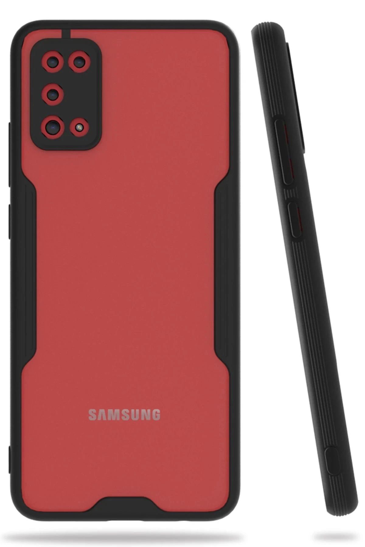 Vita Premio BFS Samsung Galaxy A02S Kılıf Platin Silikon - Siyah