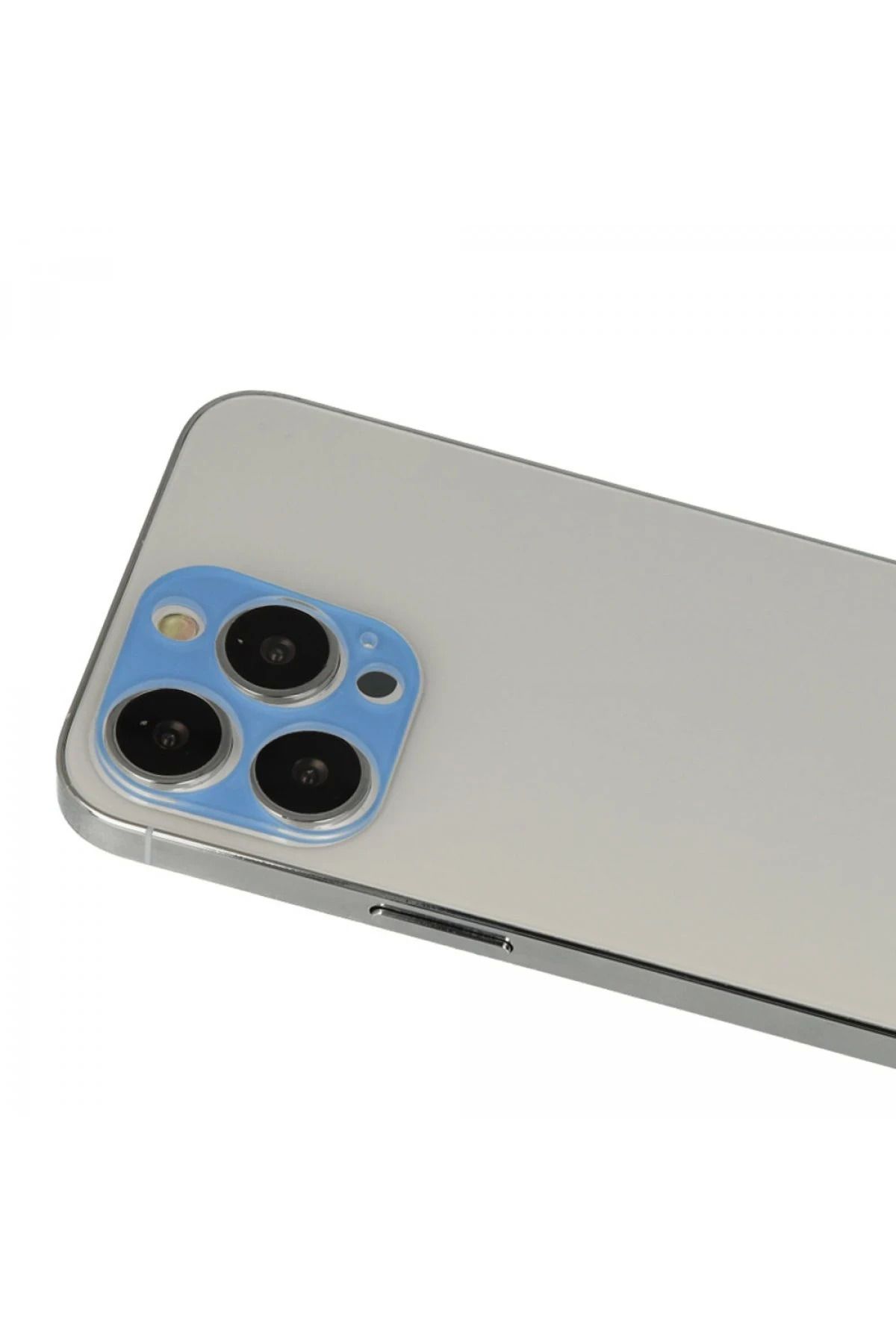 Vita Premio BFS iPhone 13 Pro Max Uyumlu Rainbow Kamera Lens Koruma Cam - Mavi