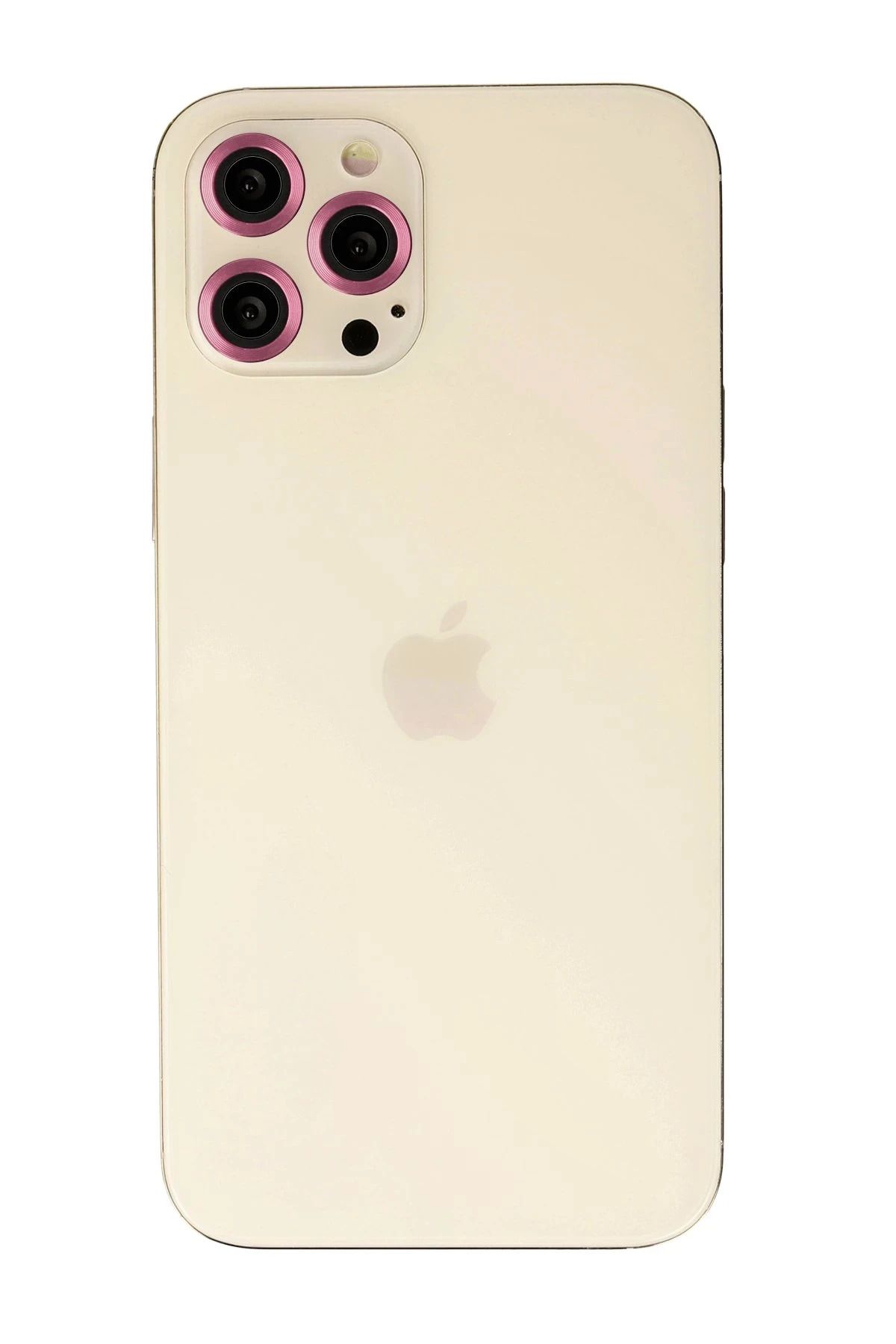 Vita Premio BFS iPhone 12 Pro Max Metal Kamera Lens - Pembe