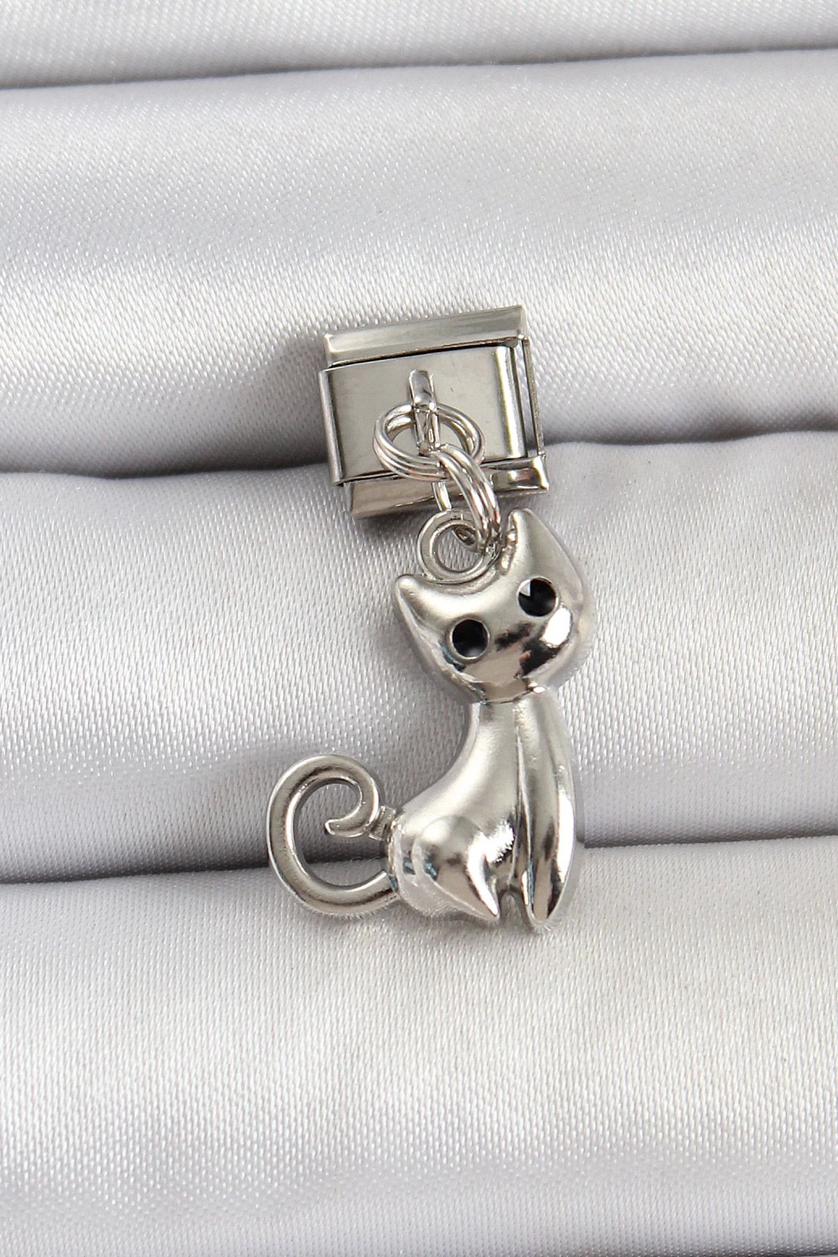 Vita Premio BFS 316L Çelik Renk Kedi Model Nomination Charm