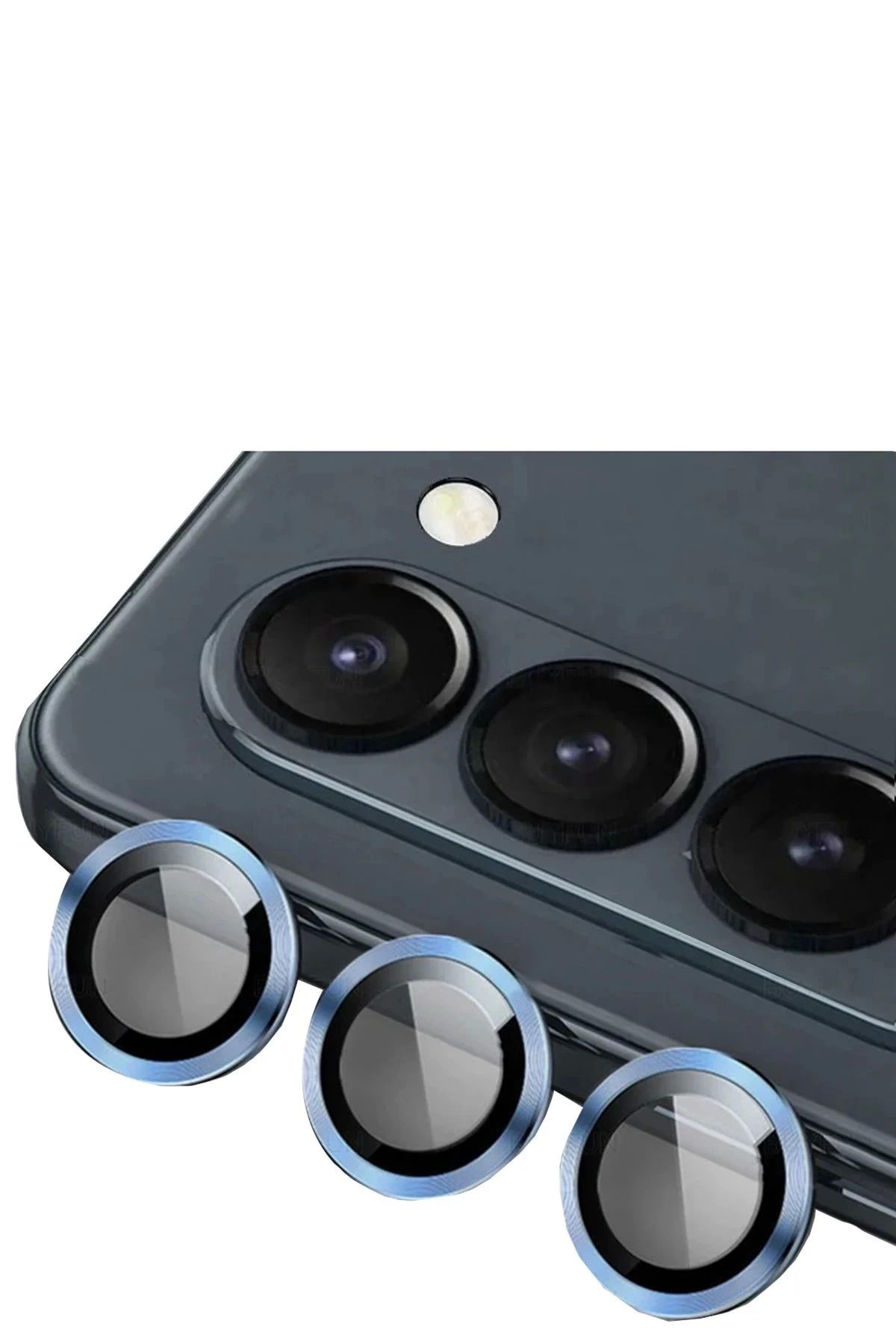 Vita Premio BFS Samsung Galaxy Z Fold 5 Valdez Metal Kamera Lens - Mavi