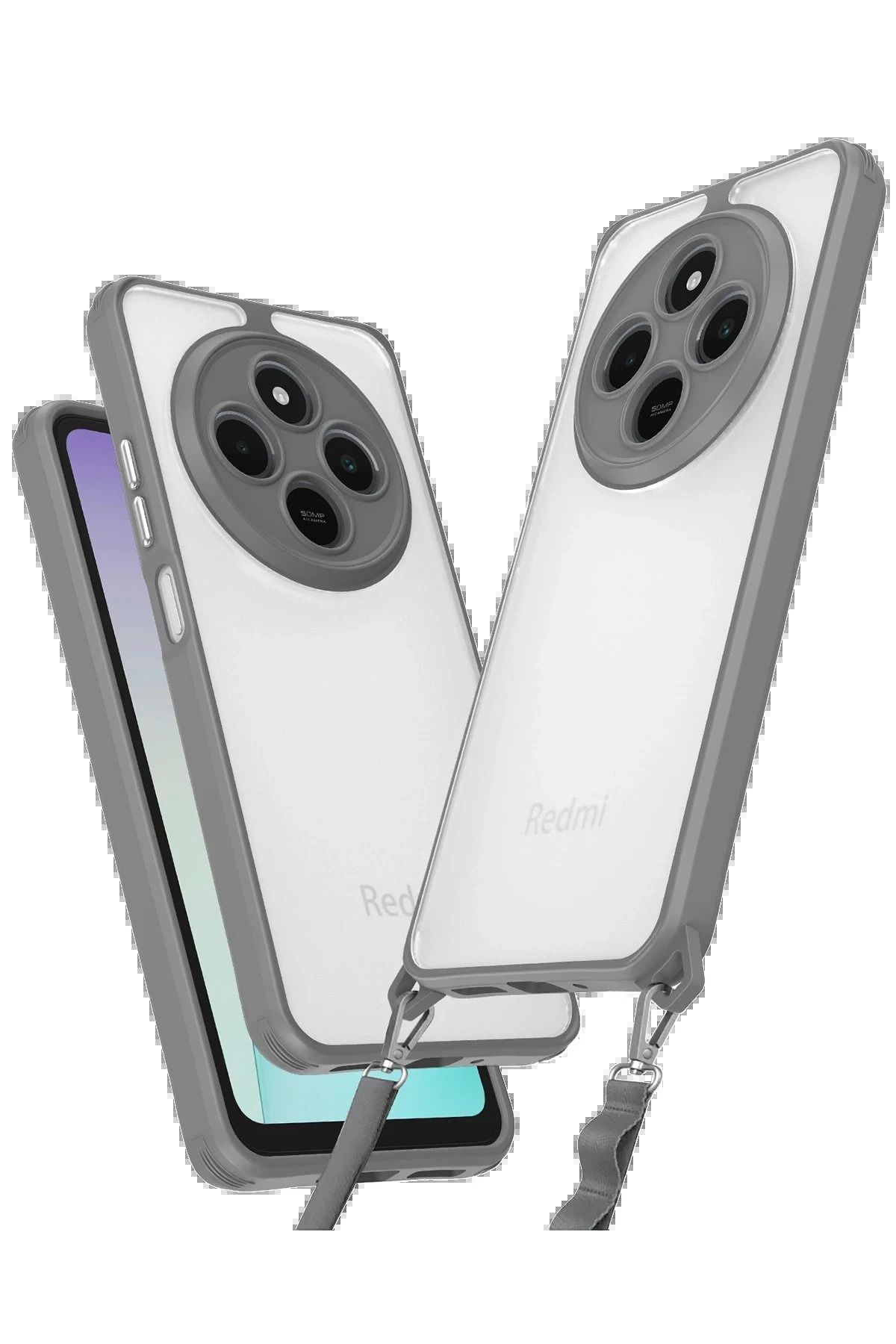 Vita Premio BFS Xiaomi Redmi 14C Kılıf Penta Silikon Kılıf - Titan Gri