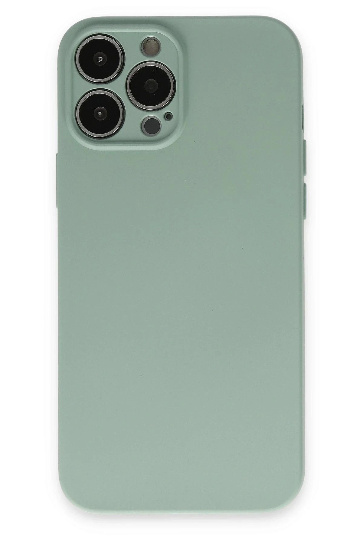 Vita Premio BFS iPhone 13 Pro Kılıf Nano içi Kadife Silikon - Su Yeşili