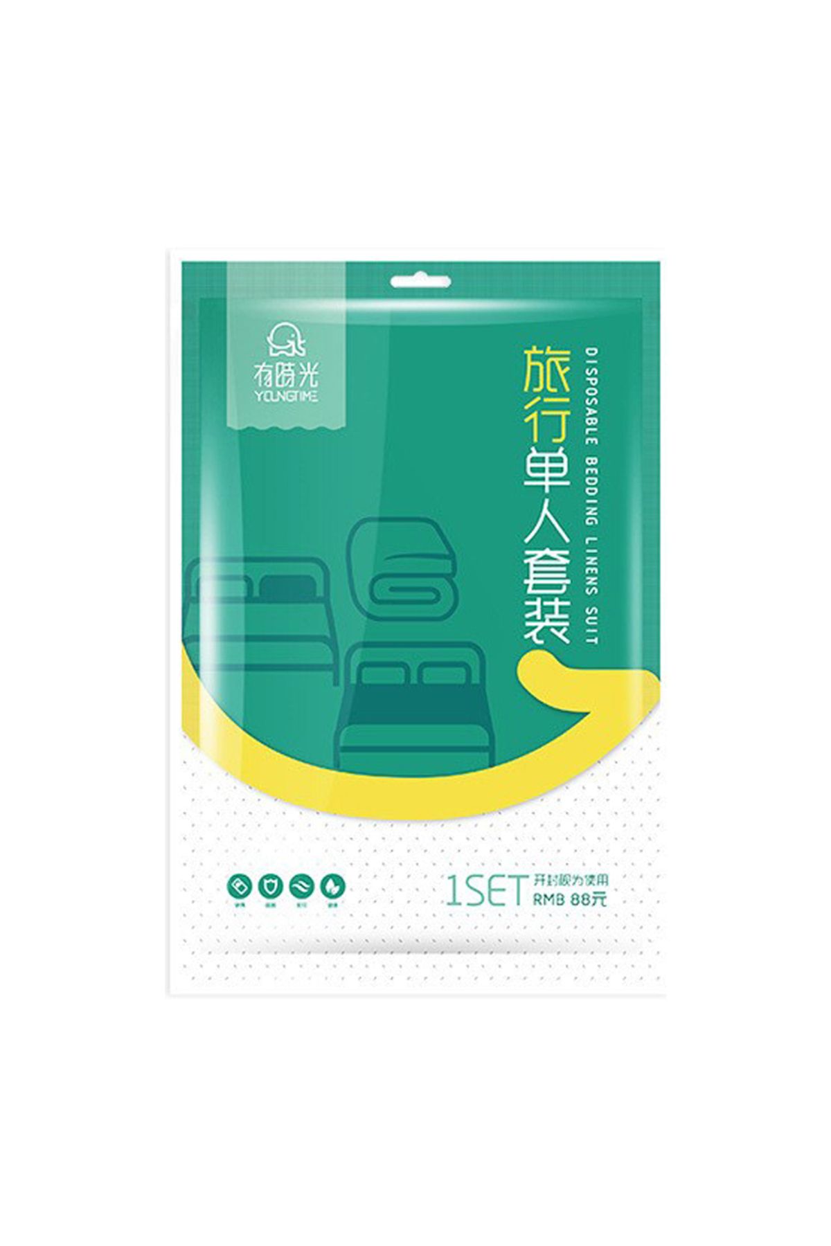 sharpdo-3 PCS Disposable Bed Sheets Travel Sheets for Hotel 1