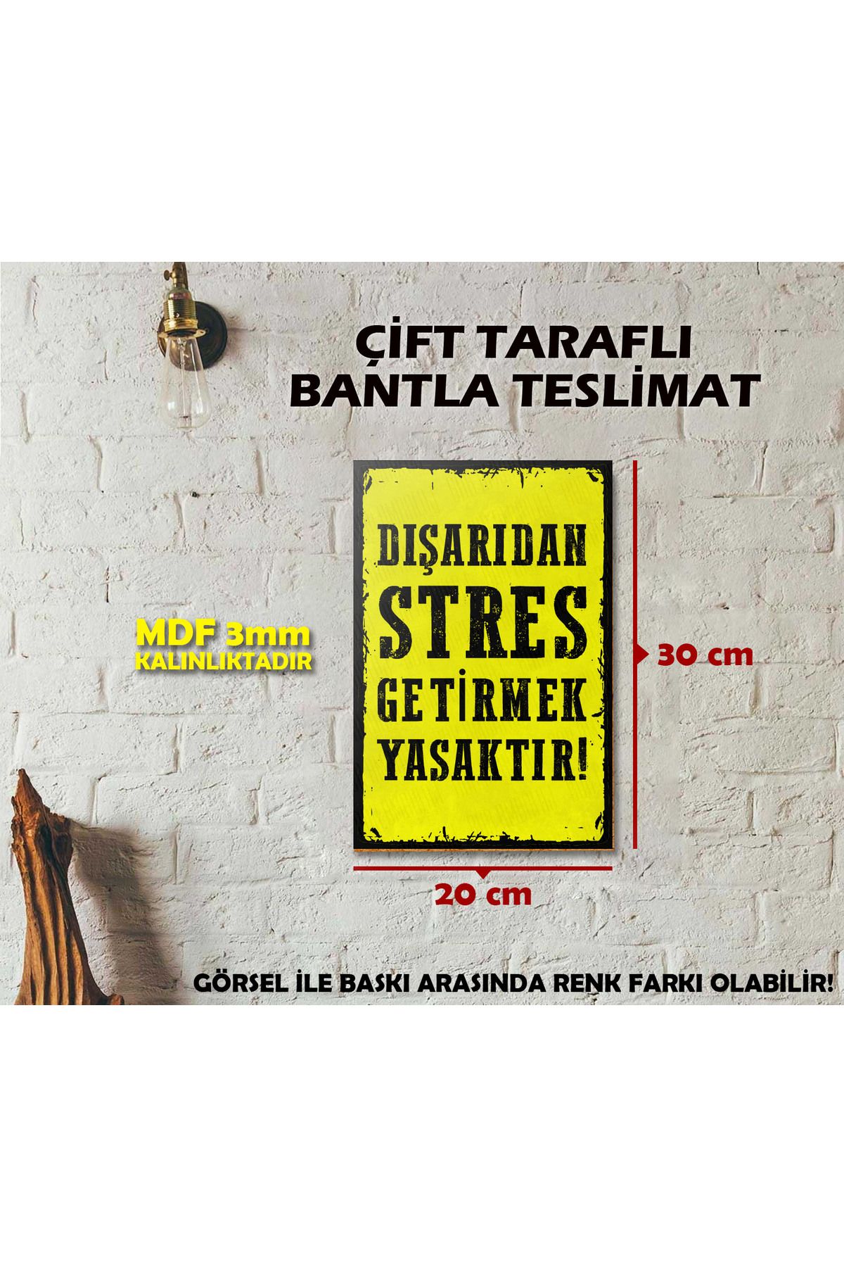 Borambalaj Dışarıdan Stres Getirme Posteri (20x30cm)