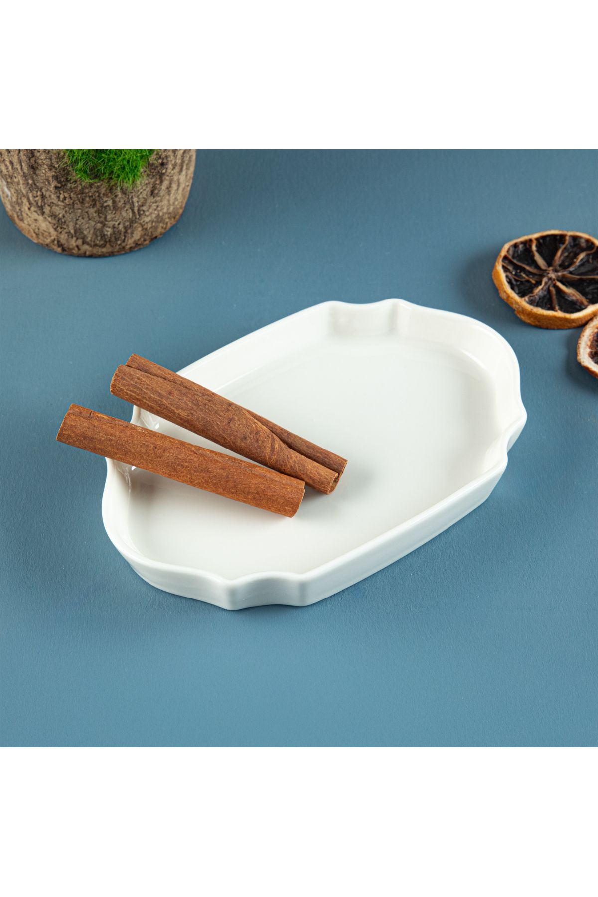 Aryıldız Lunar Kare Oval Servis Tabağı 15 cm