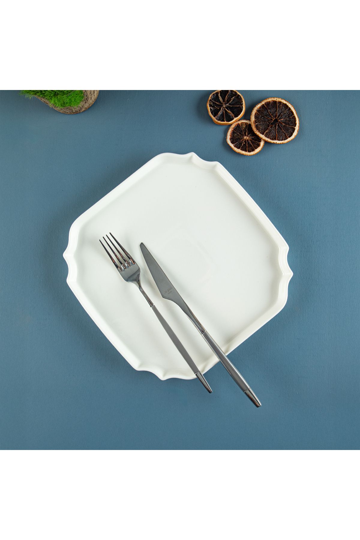 Aryıldız Lunar Kare Servis Tabağı 22 cm