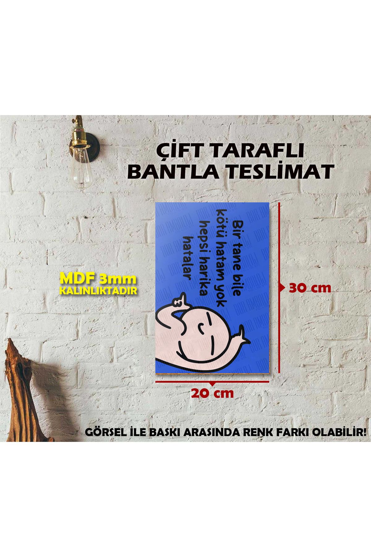 Borambalaj Bir Tane Bile Hatam yok Mizah Posteri (20x30cm)