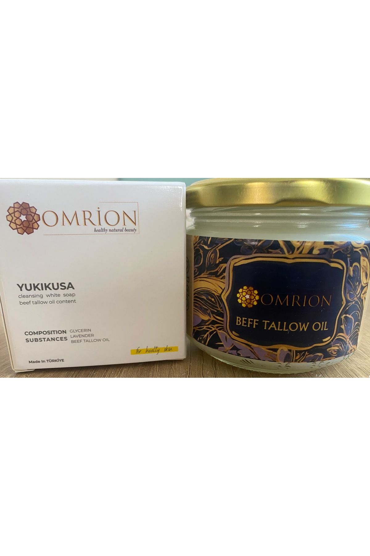 omrion Beef Tallow Oil 250cc + Yukukisa iç yağ sabunu