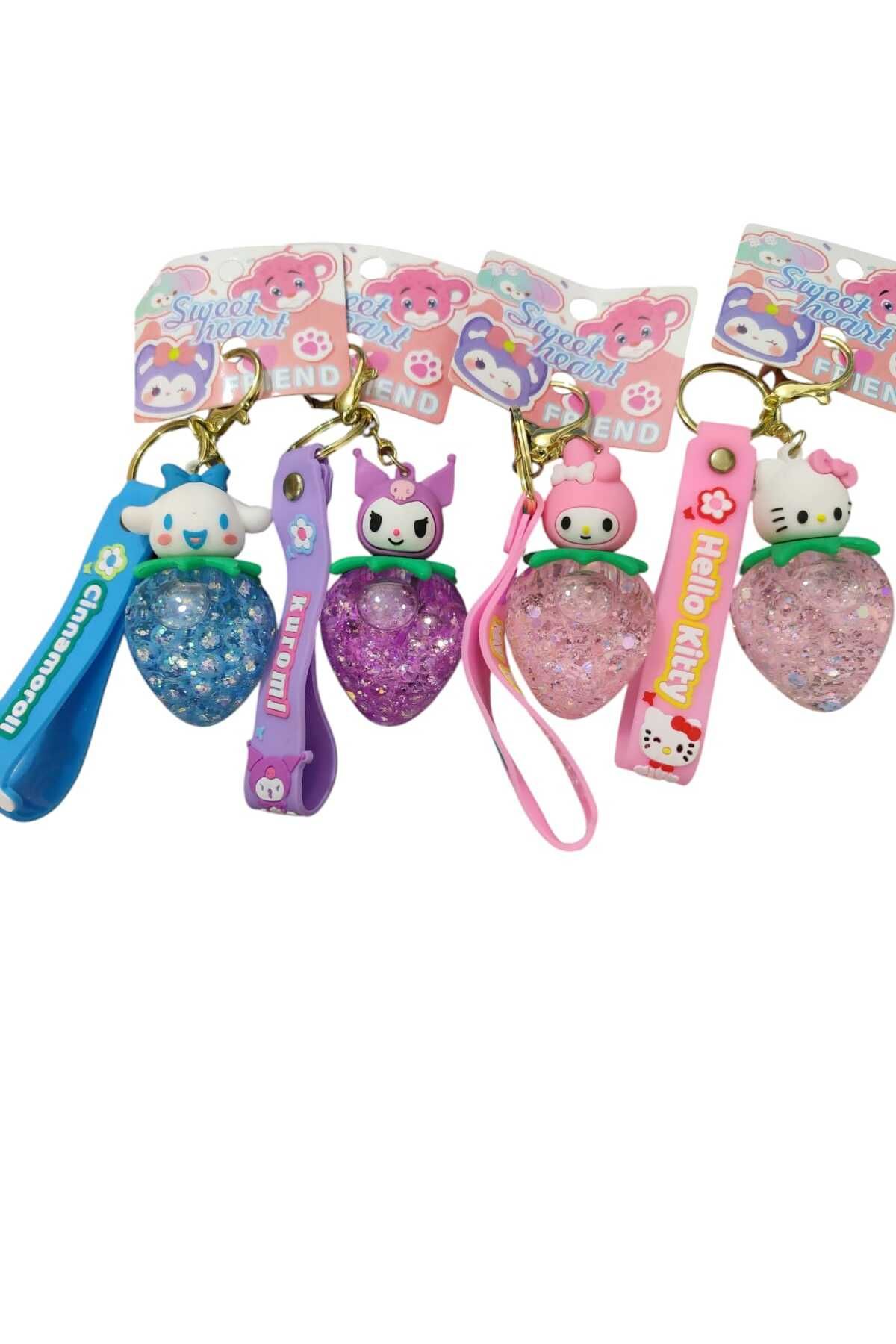 oyuncakçı savaş & europe shop Sevimli Sanrio kuromi My Melody Stitch Cinnamoroll Sulu Anahtarlık Araba Çanta Süsü oyuncak