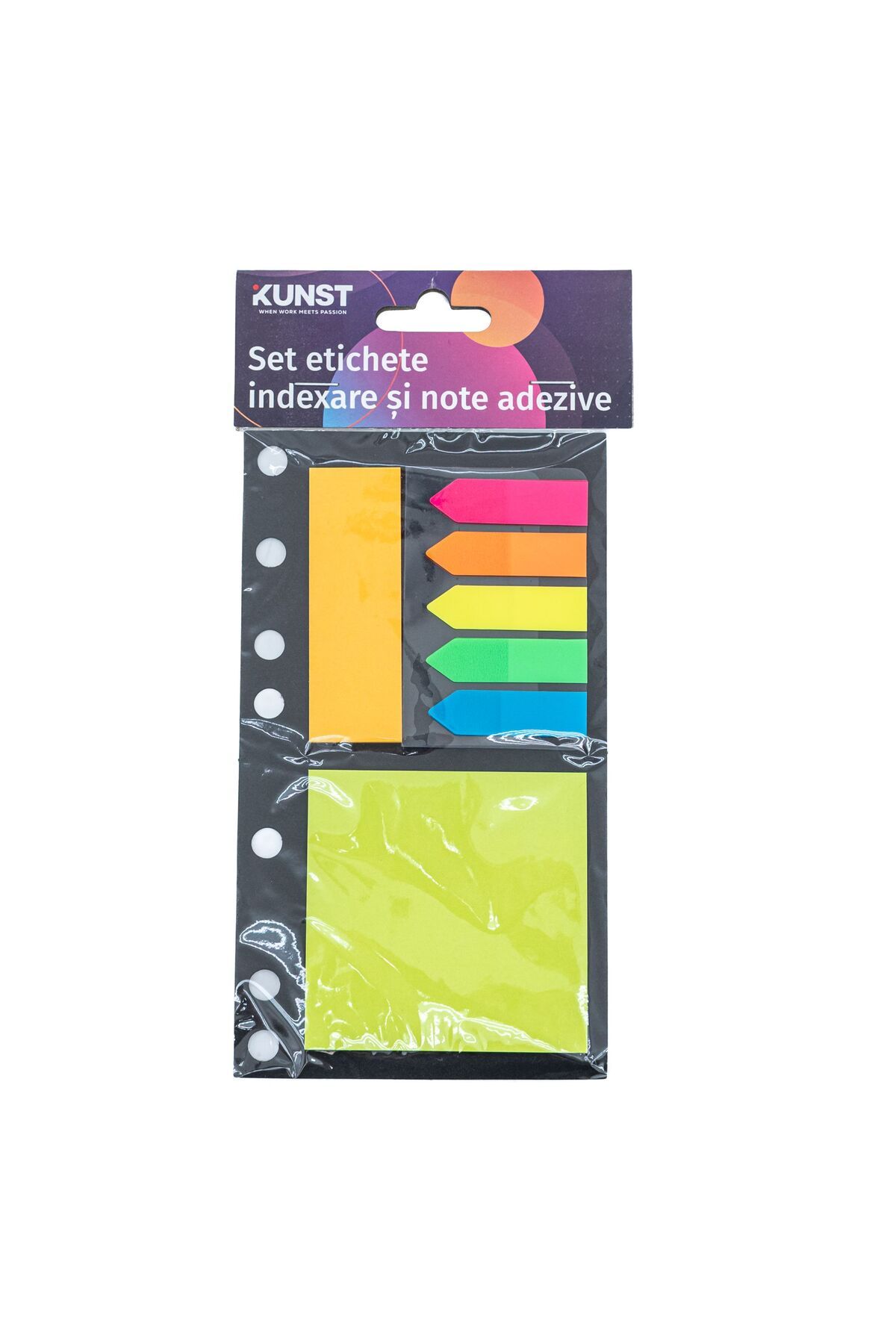 Kunst-set of index labels and sticky notes, various shapes x 25 sheets 3