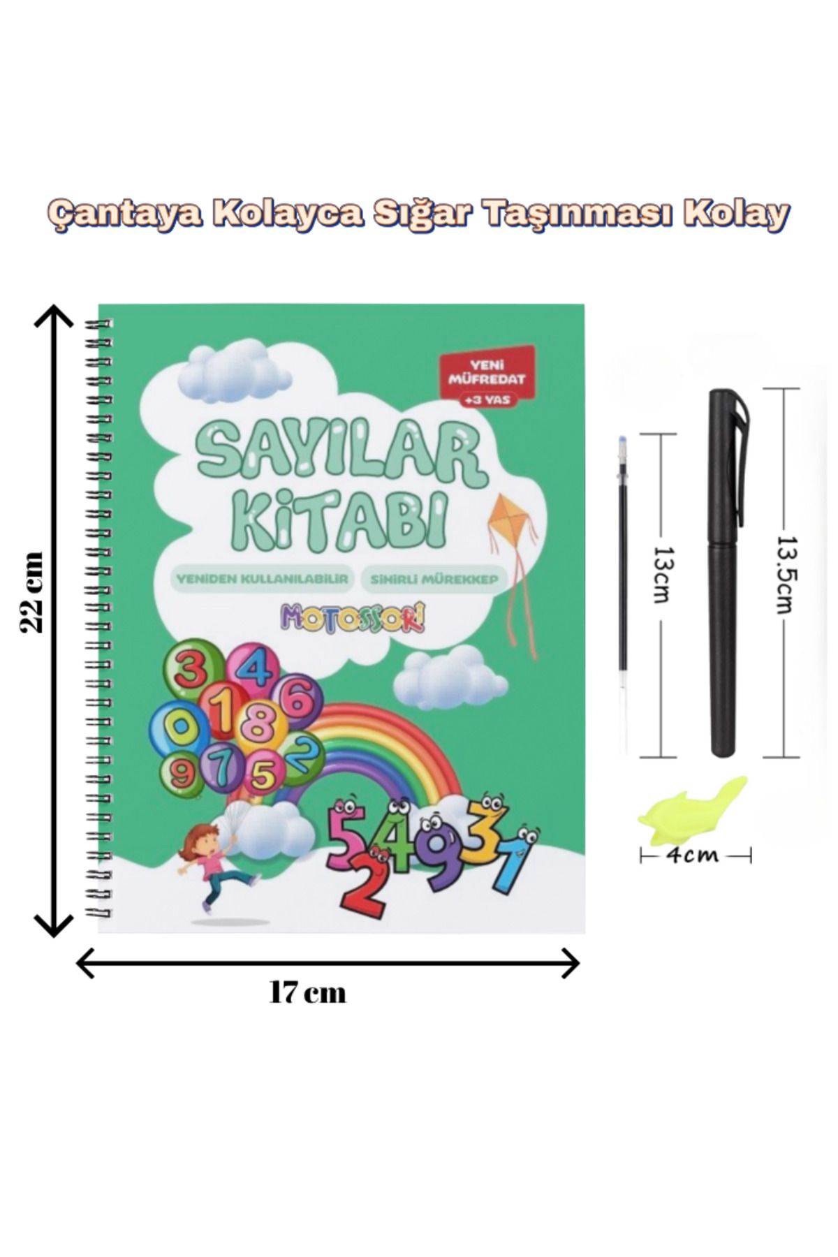 motossori Sayıları Öğreten Oluklu (Kabartmalı) Kitabı | Sihirli Yazı Defterleri | Çocuk Aktive Eğitici Kitap