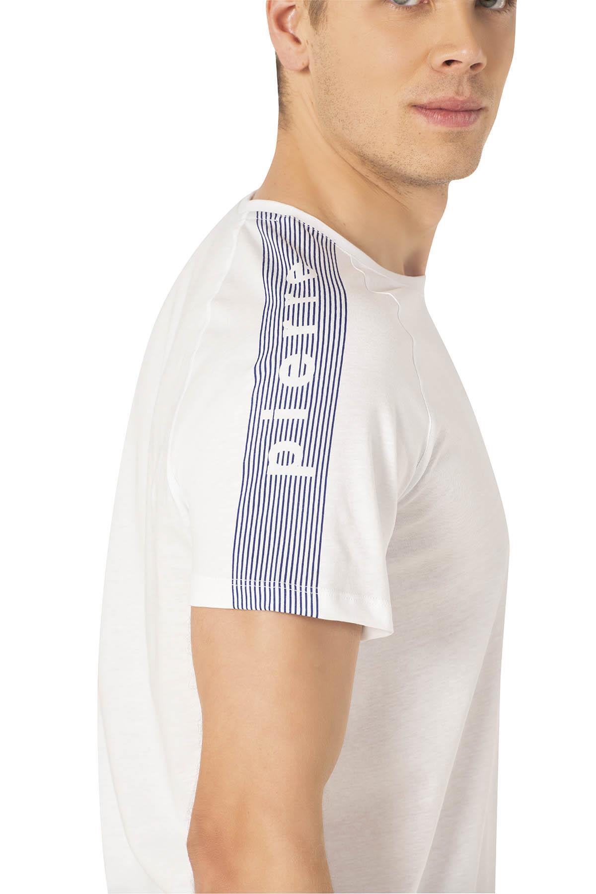 ست پیژامه و لباس خواب مردانه طرح دار فاق نرمال آستین کوتاه | پیر کاردین Pierre Cardin RN-PC2025Y85 - تصویر 3