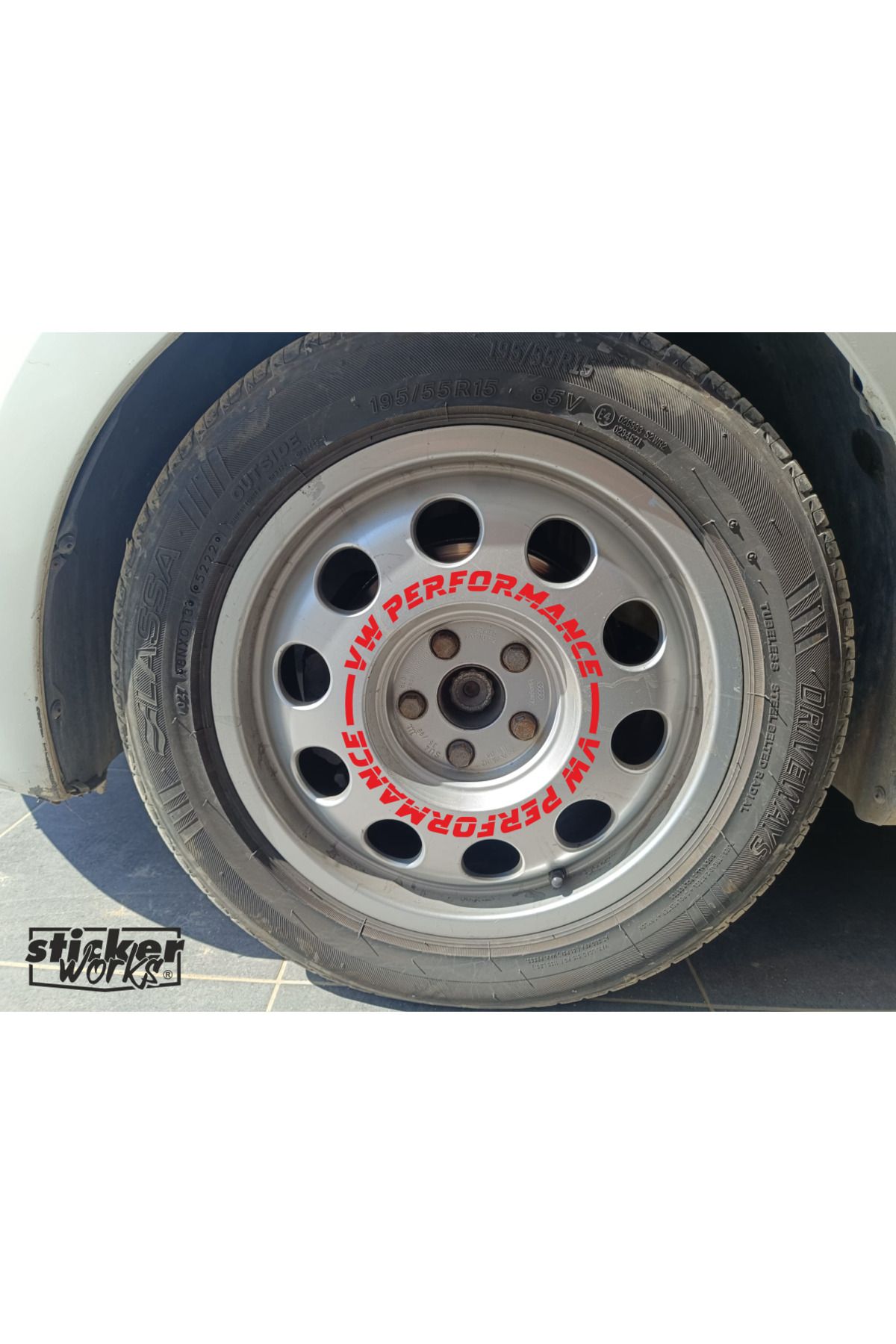 Sticker Works Vw Performance Sticker Audi Hafif Jant Sticker - 4 Adet
