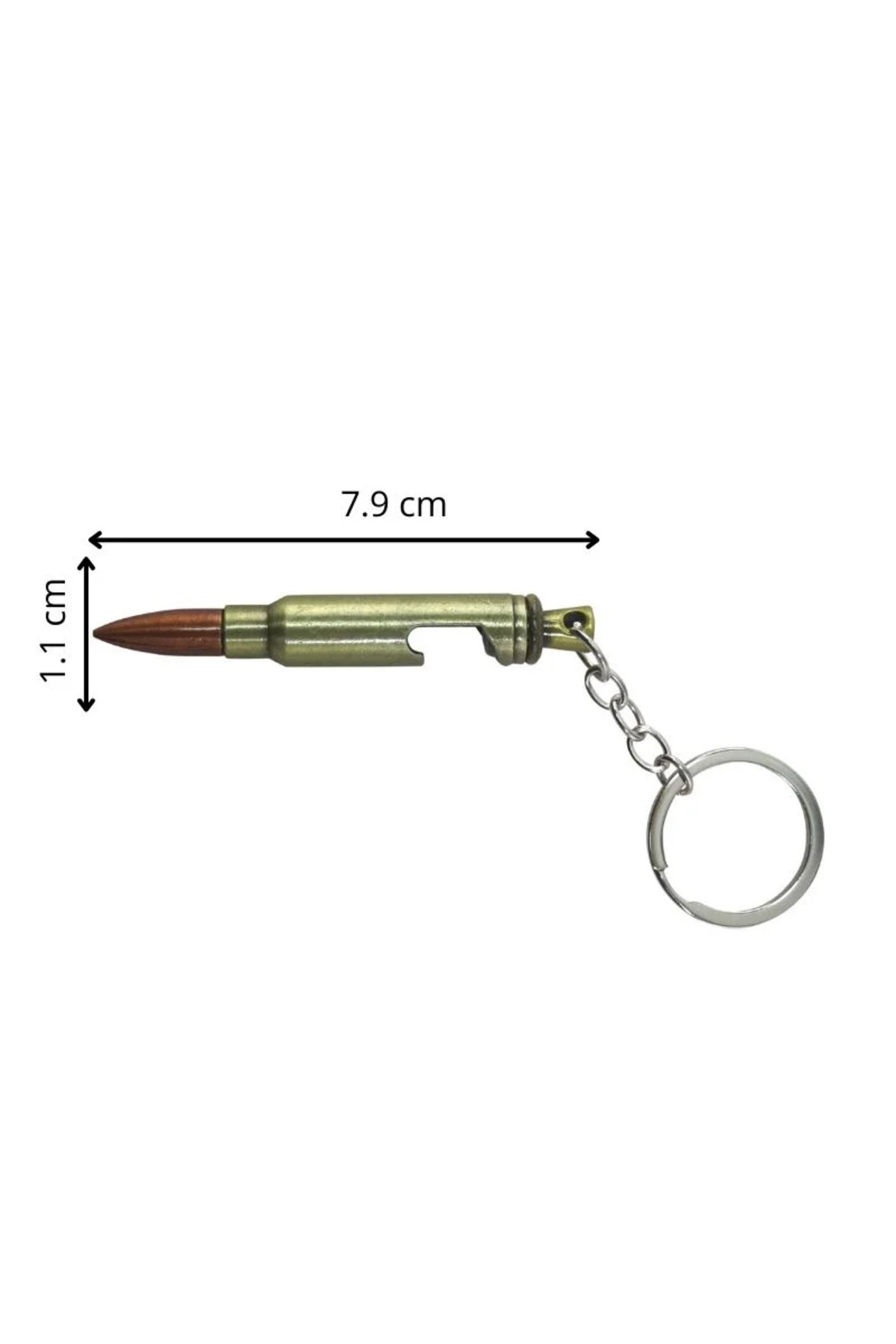 OEM-Bullet bottle opener keychain, cool and practical accessory, gold 2