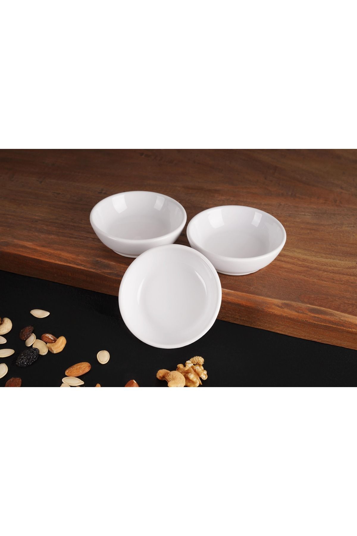 seramista Seramik 3 Adet 13 cm Sosluk/Reçellik/Çerezlik