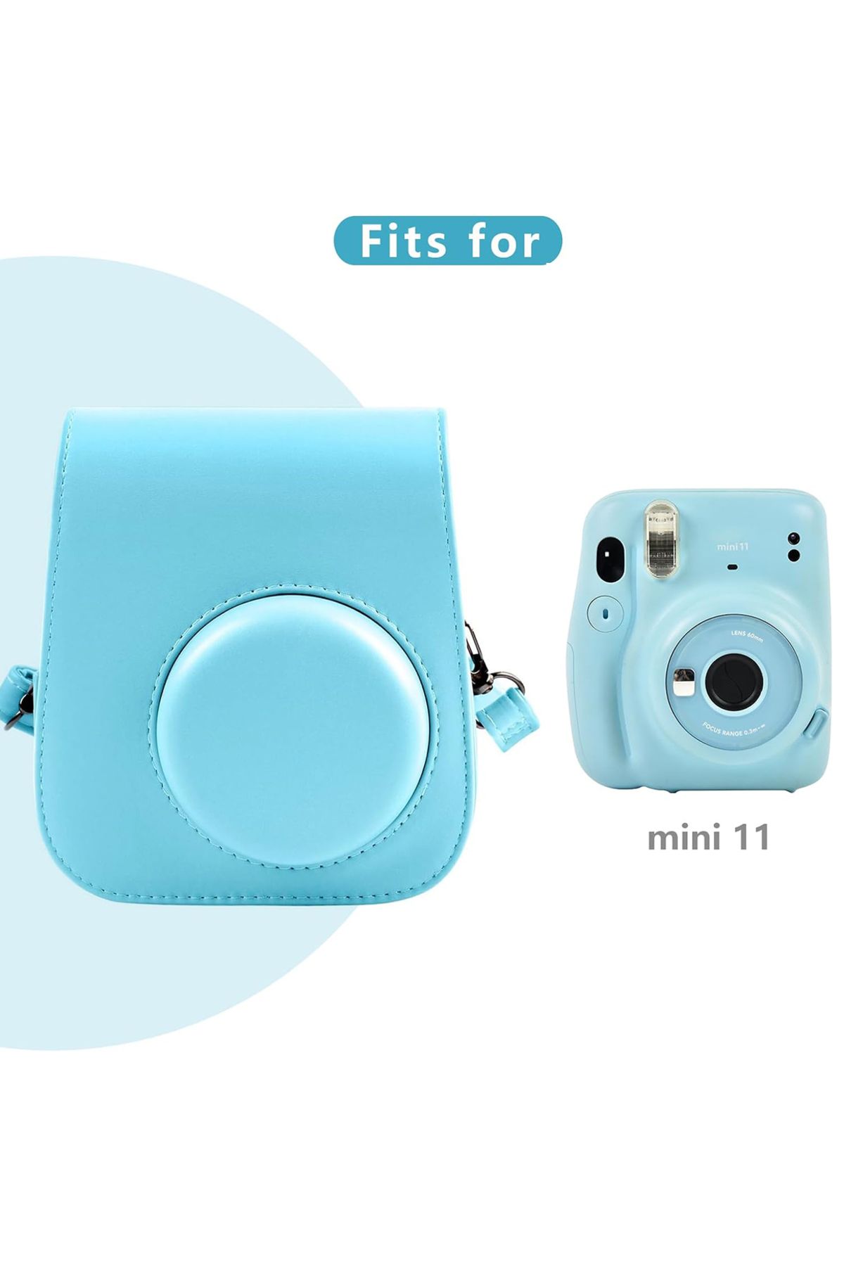 sharpdo-Portable Instant Camera Case, Compatible with Fujifilm Instax Mini 11 Instant Camera 3