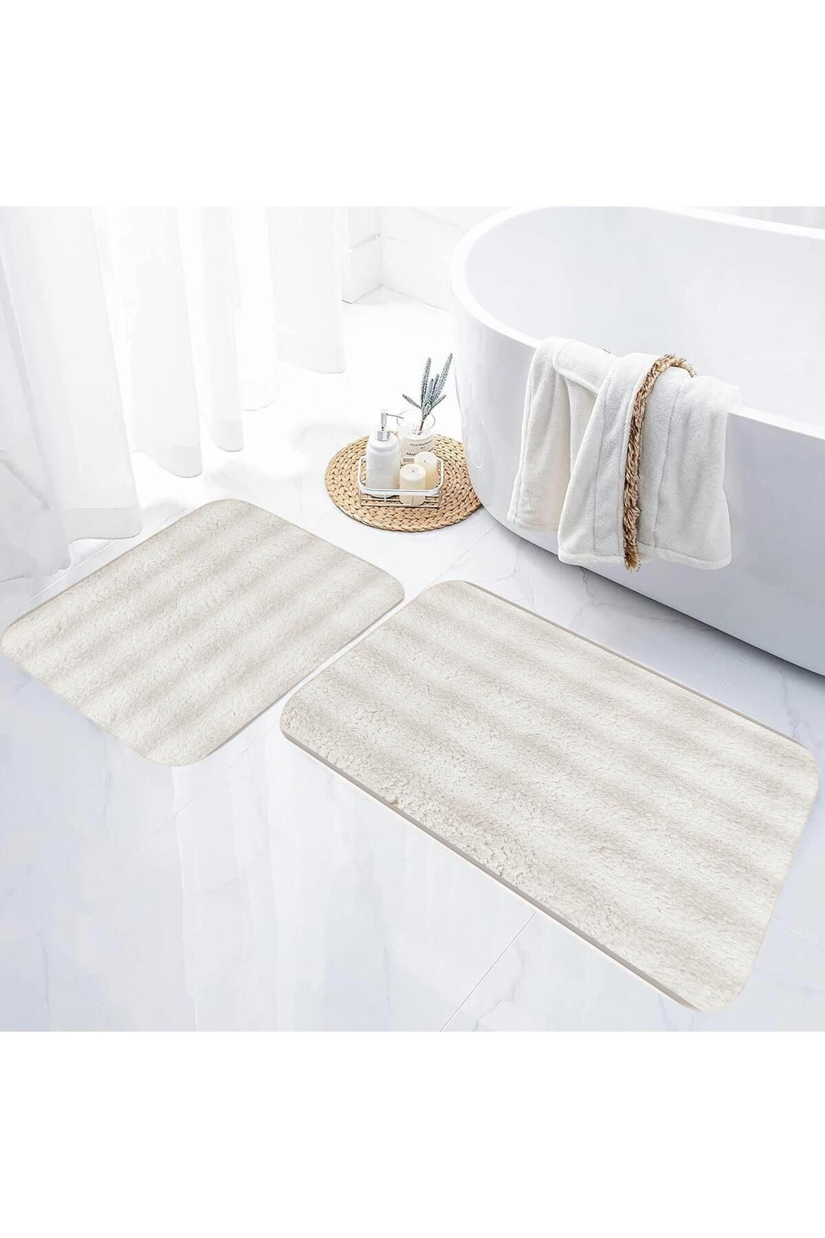 AKSU Royal Bubble Kaymaz Taban İkili Klozet Takımı 60x100 ve 50x60 Krem