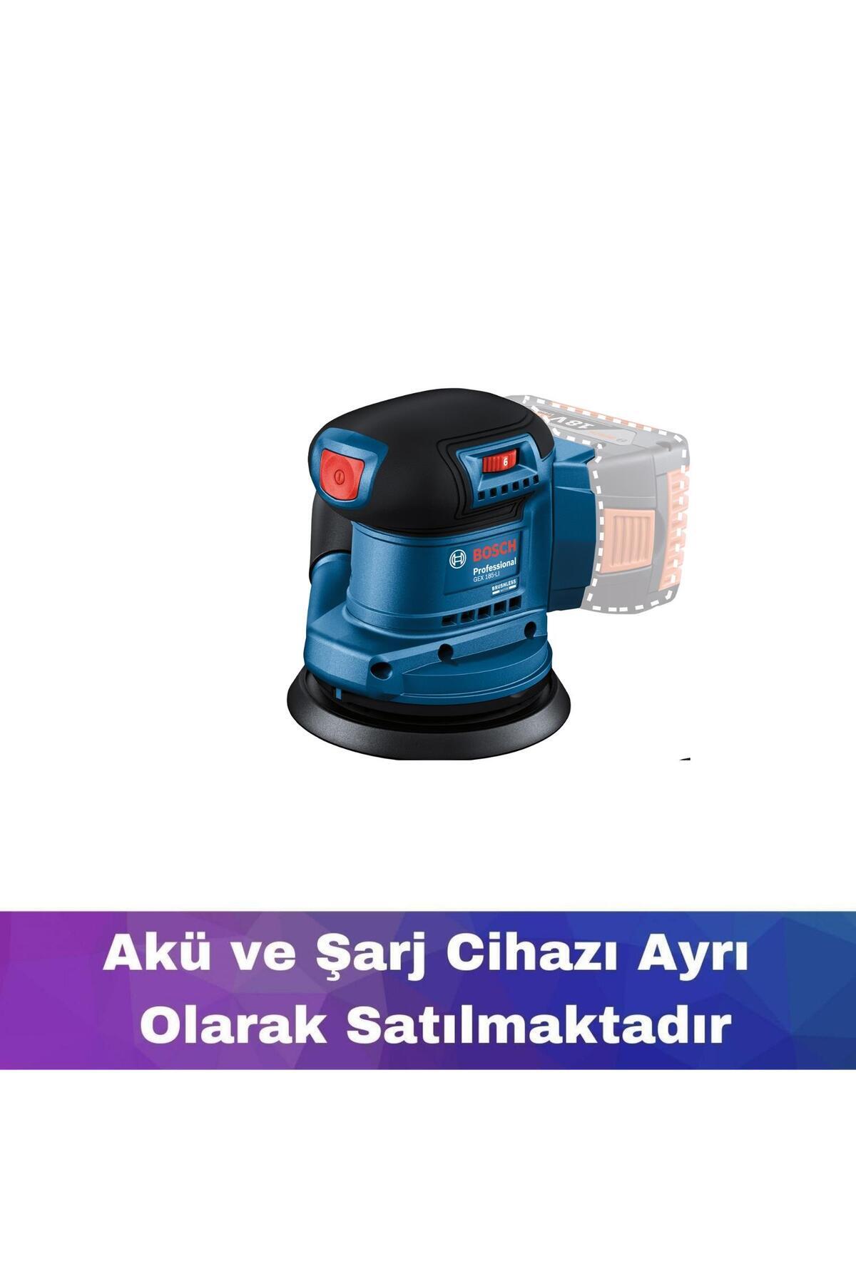 Bosch GEX 185-LI Akülü Eksantrik Zımpara (Akü ve şarj yoktur) 06013A5020