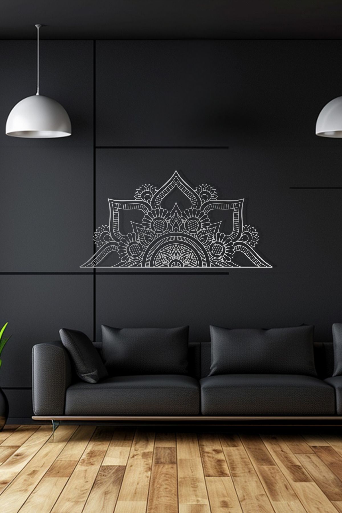 cncrafft Mandala Desenli Metal Tablo – Spiritüel ve Dekoratif Duvar Sanatı