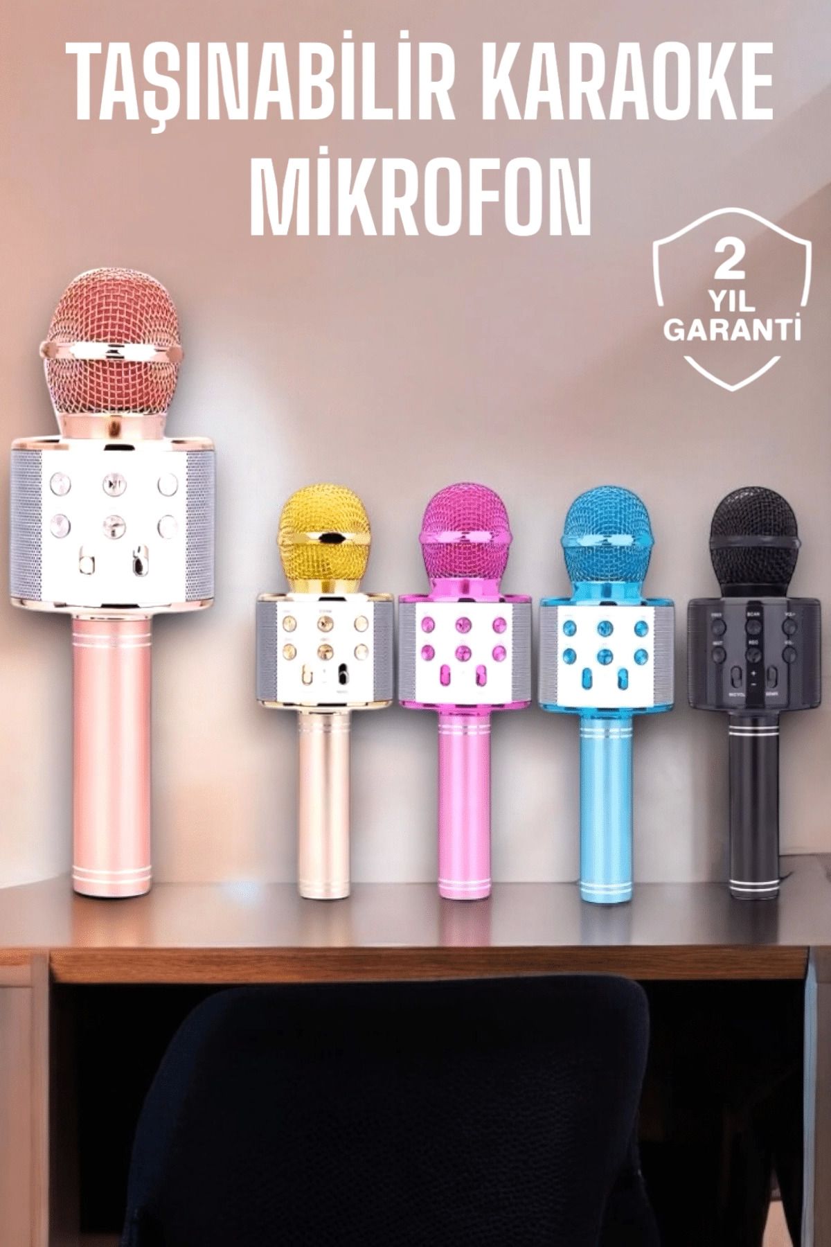 Vemora Taşınabilir Bluetooth Karaoke Mikrofon: Hafıza Kart Girişli, Etkileyici Performans