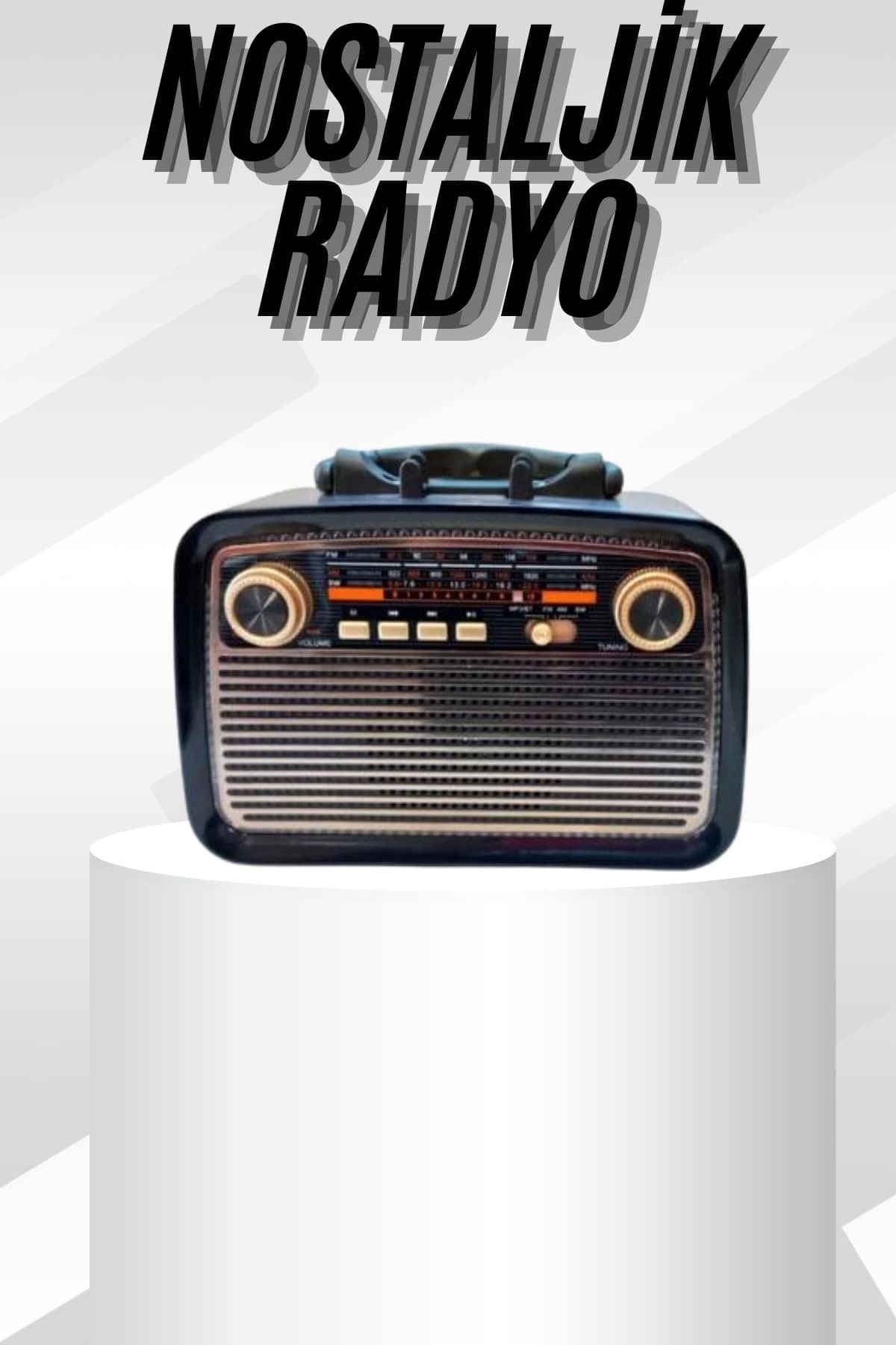 Vemora Müzik Kutusu Bluetooth Bağlantılı El Fenerli Nostaljik Tasarım Radyo