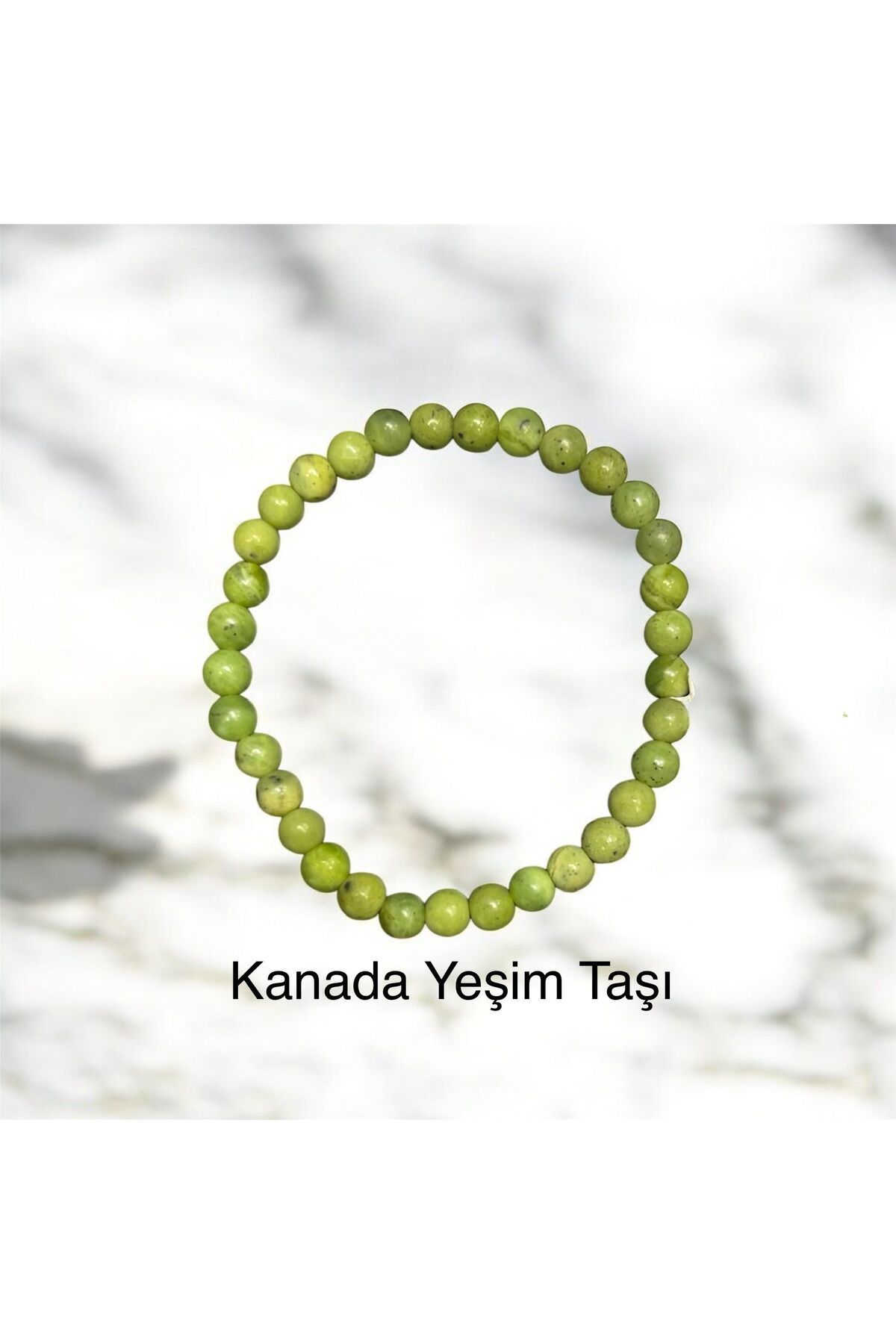 AURA STONE Kanada Yeşim Doğaltaş 6 mm Bileklik