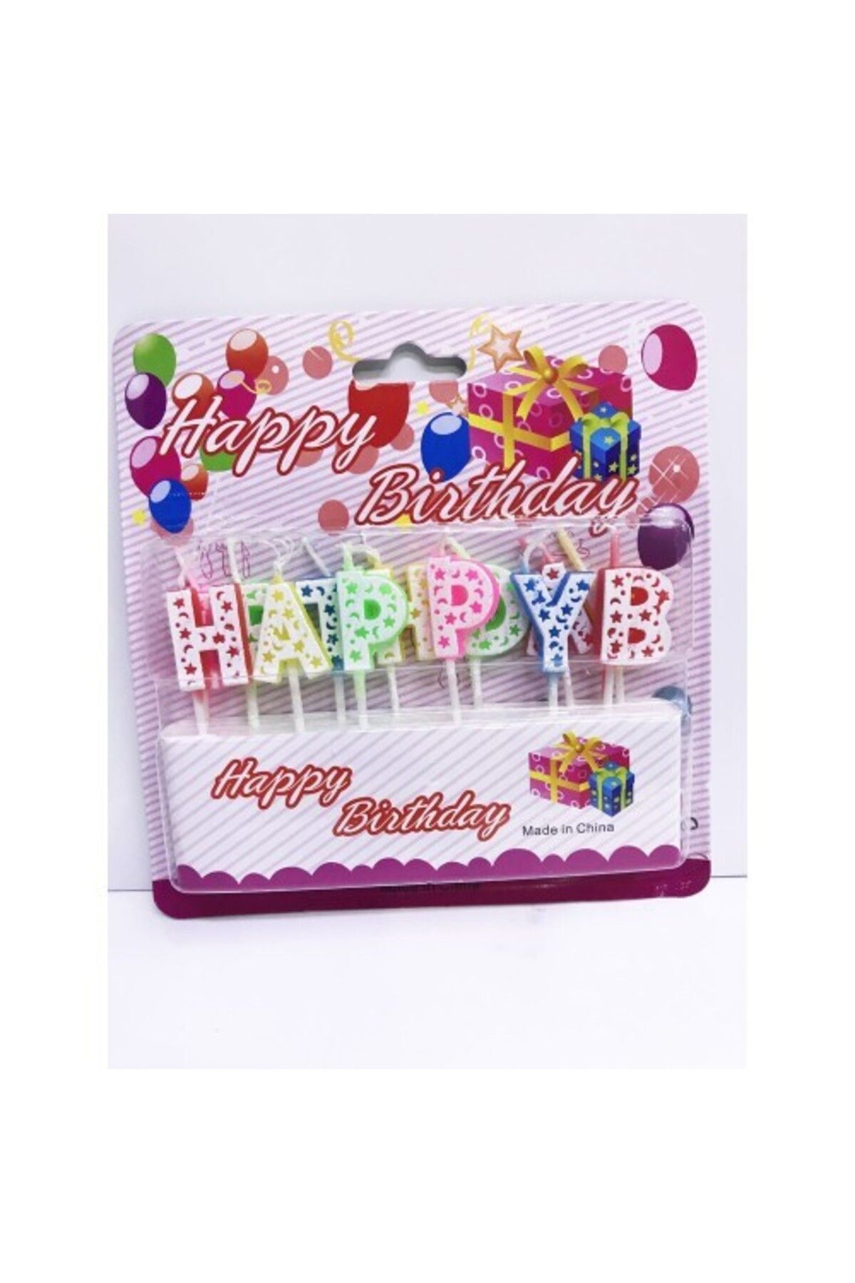 Modafiks Happy Birthday Renkli Mum
