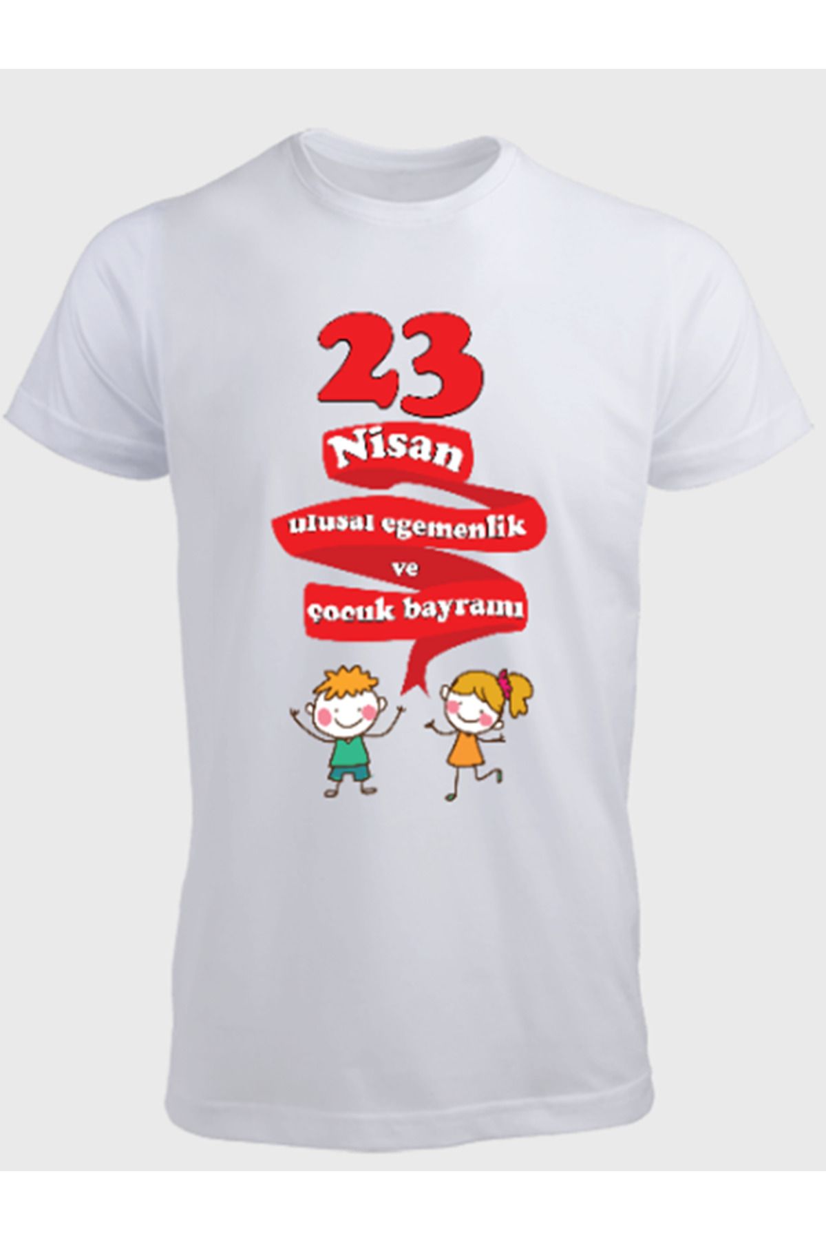 Ayka Kişiye Özel 23 NİSAN Baskılı Tshirt Tişört