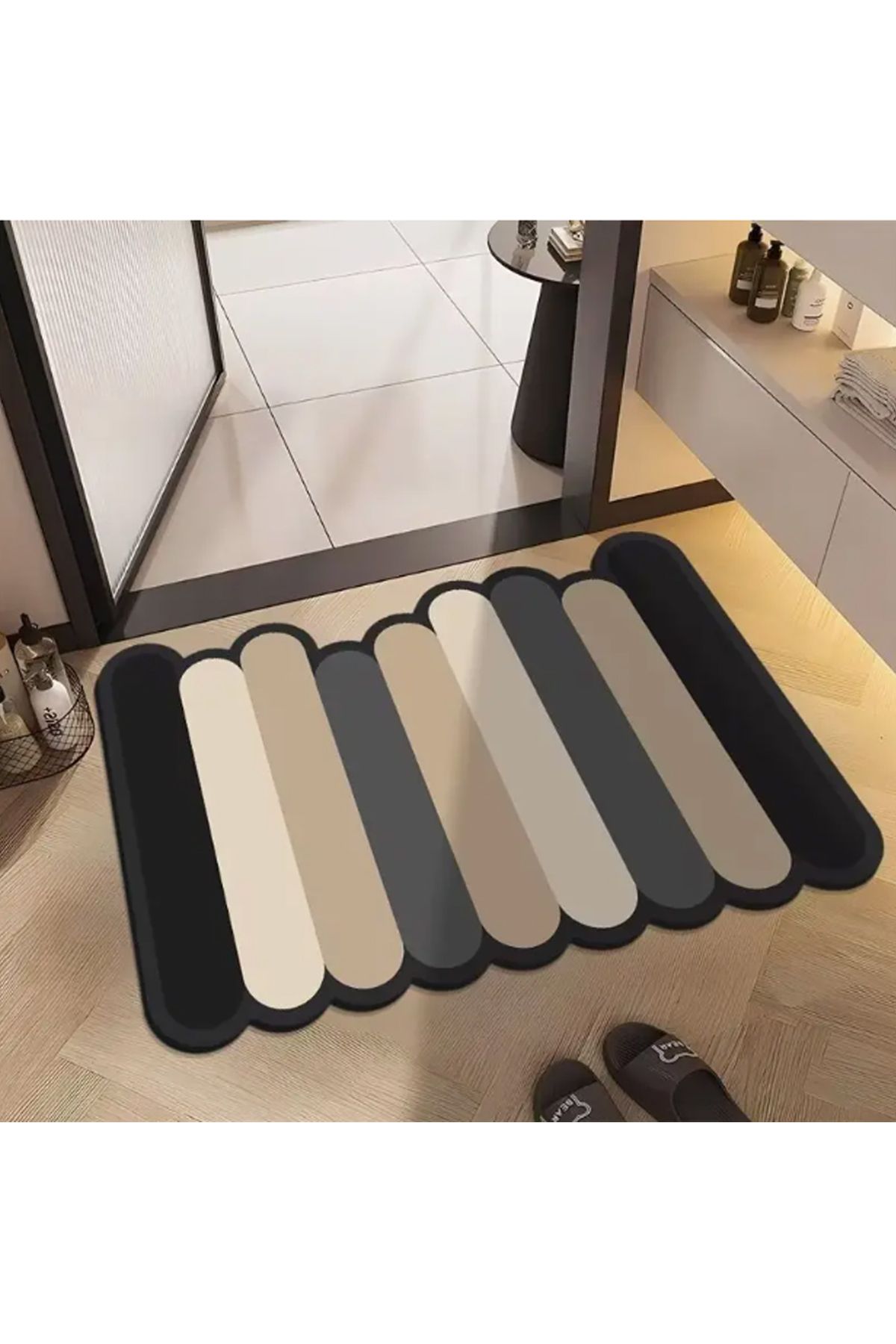 Chilai Home Redora Tekli Banyo Paspası, Kaydırmaz Tabanlı Djtbanyo