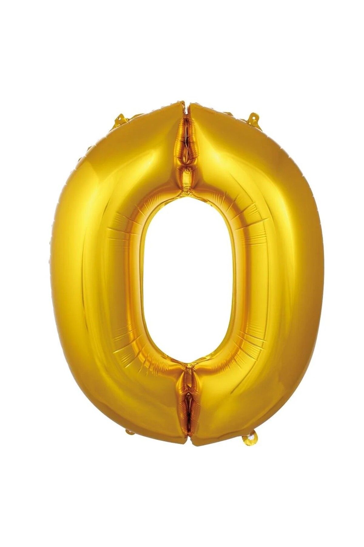 Trend Hediye Sepeti Folyo Balon 0 Rakamı Helyum Balon 76 Cm Gold Renk - 0 Rakam Balon