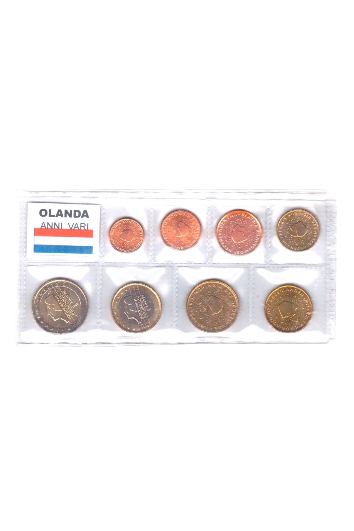 DÜZGÜN TİCARET Hollanda Euro Para Seti Çil Yabancı Madeni Para Çil