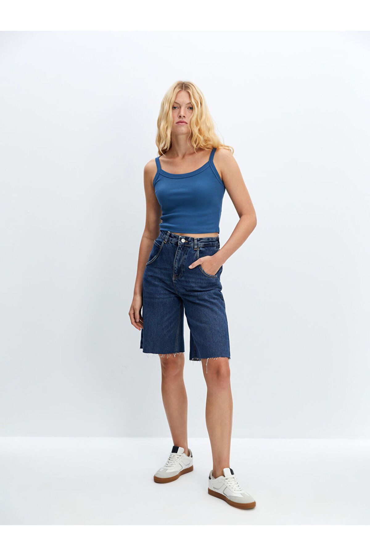 LC Waikiki LCW Bermuda Fit Kadın Jean Şort